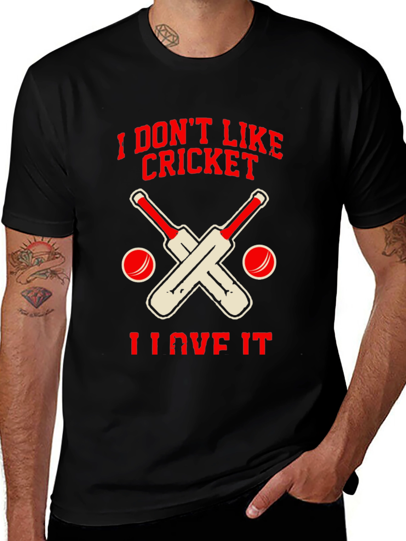 Cricket Lover T-Shirt: I Don't Like Cricket, I Love It!