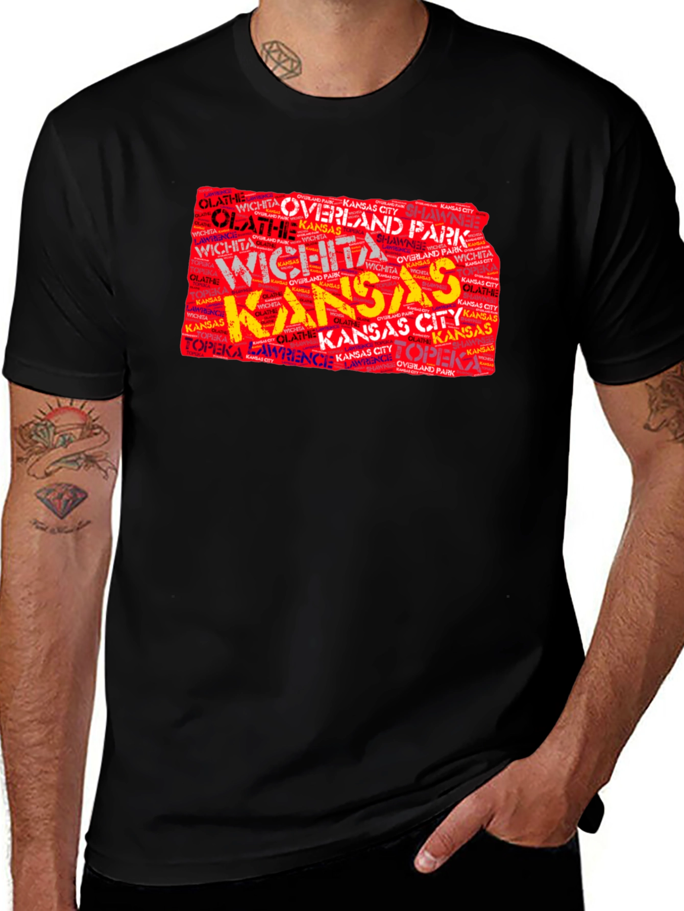 Kansas Cities Graphic T-Shirt
