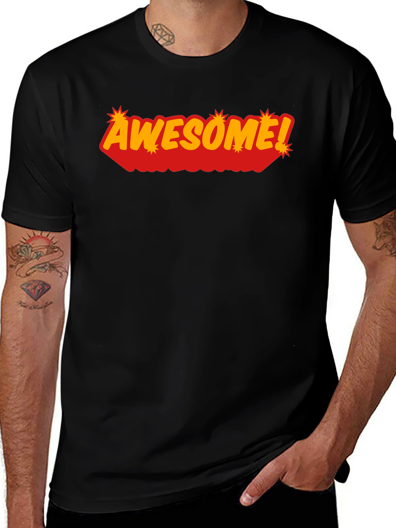 Variant 19 of Awesome Graphic T-Shirt - Short Sleeve Crew Neck Tee