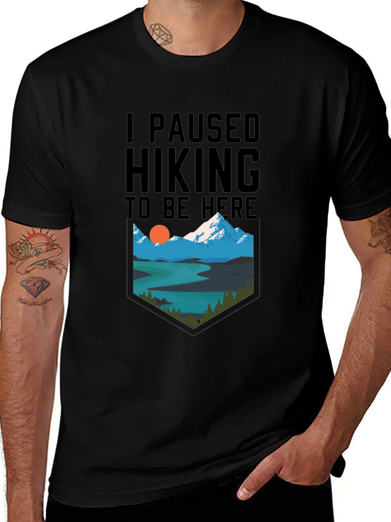 Variant 19 of Hiking Graphic T-Shirt - Nature Lover Tee