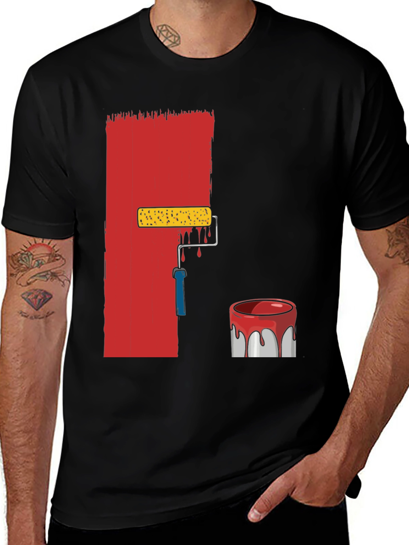 Variant 22 of Painter's Roll T-Shirt - Artistic Graphic Tee