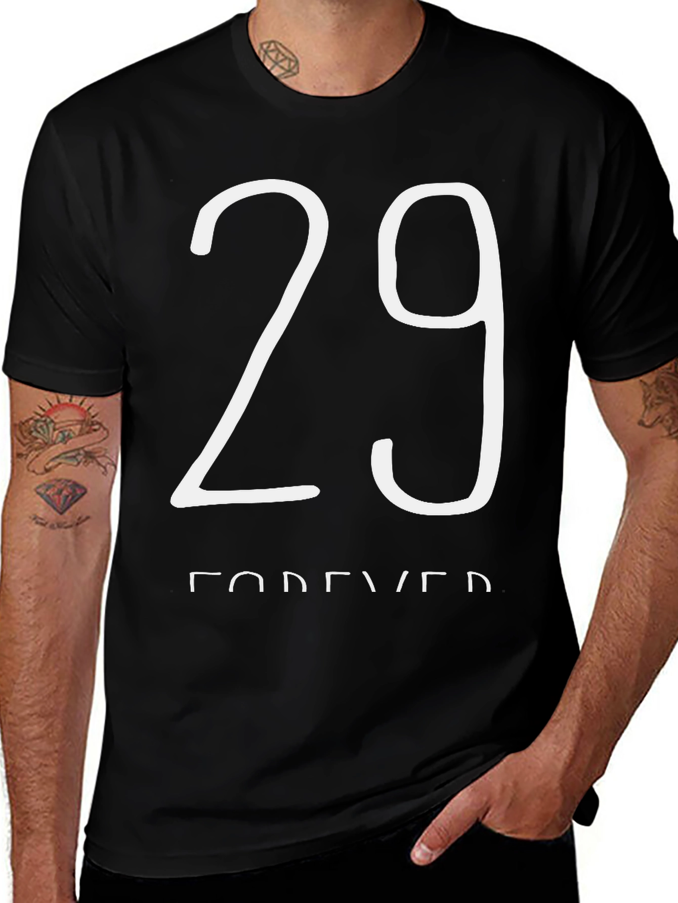 Variant 2 of 29 Forever Black Graphic Tee