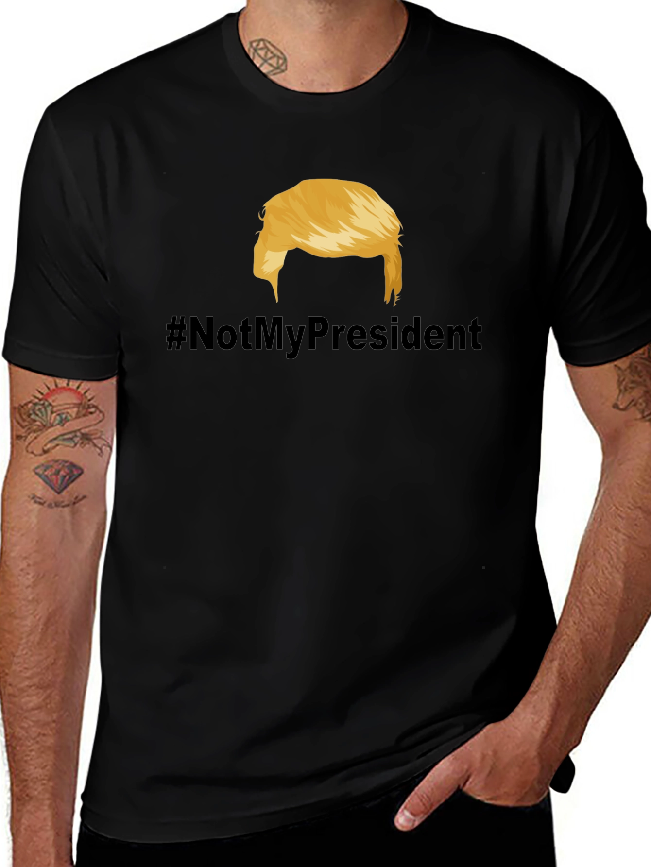 Variant 16 of Not My President T-Shirt - Political Statement Tee