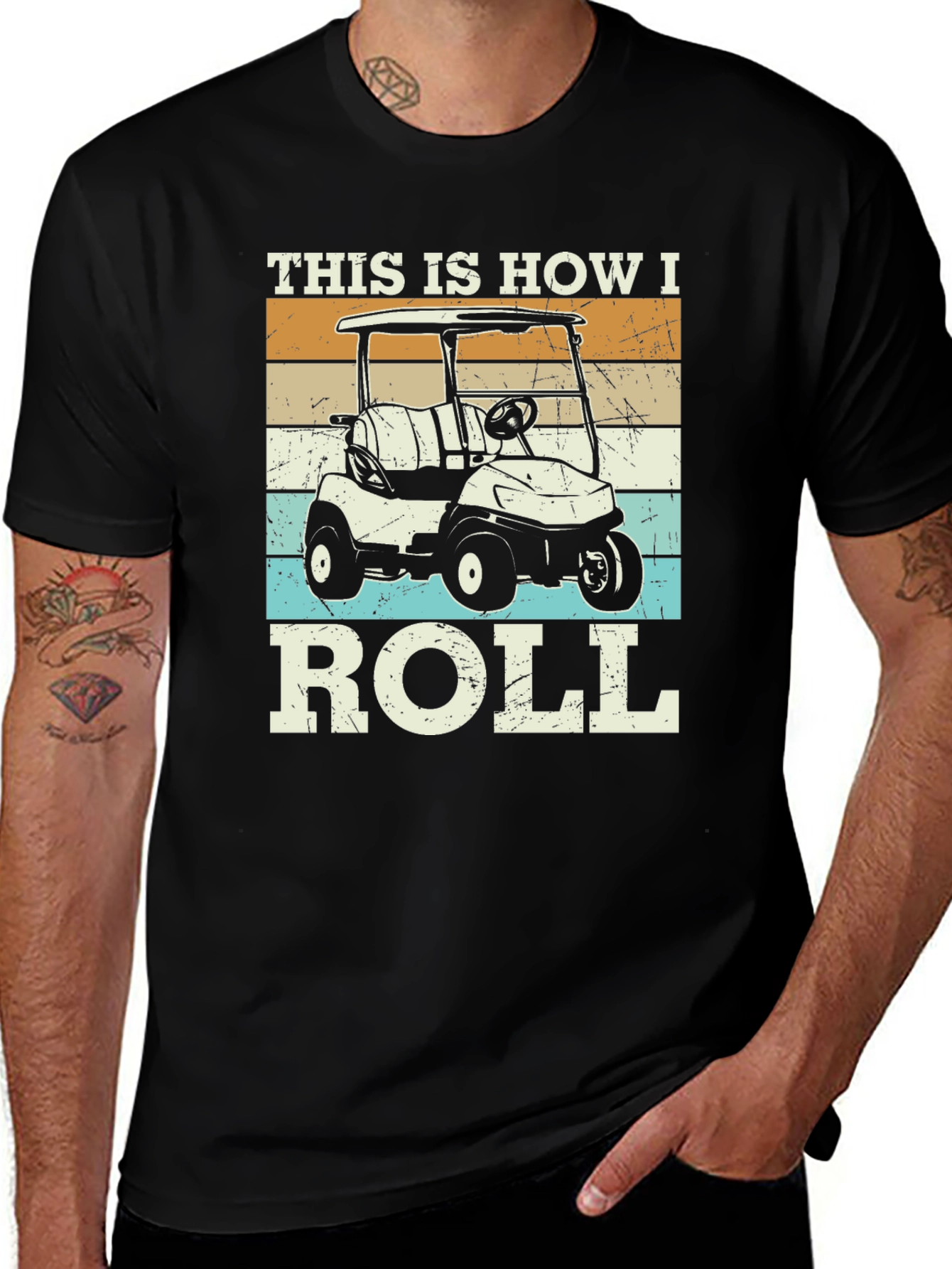 Variant 29 of This Is How I Roll Golf Cart T-Shirt