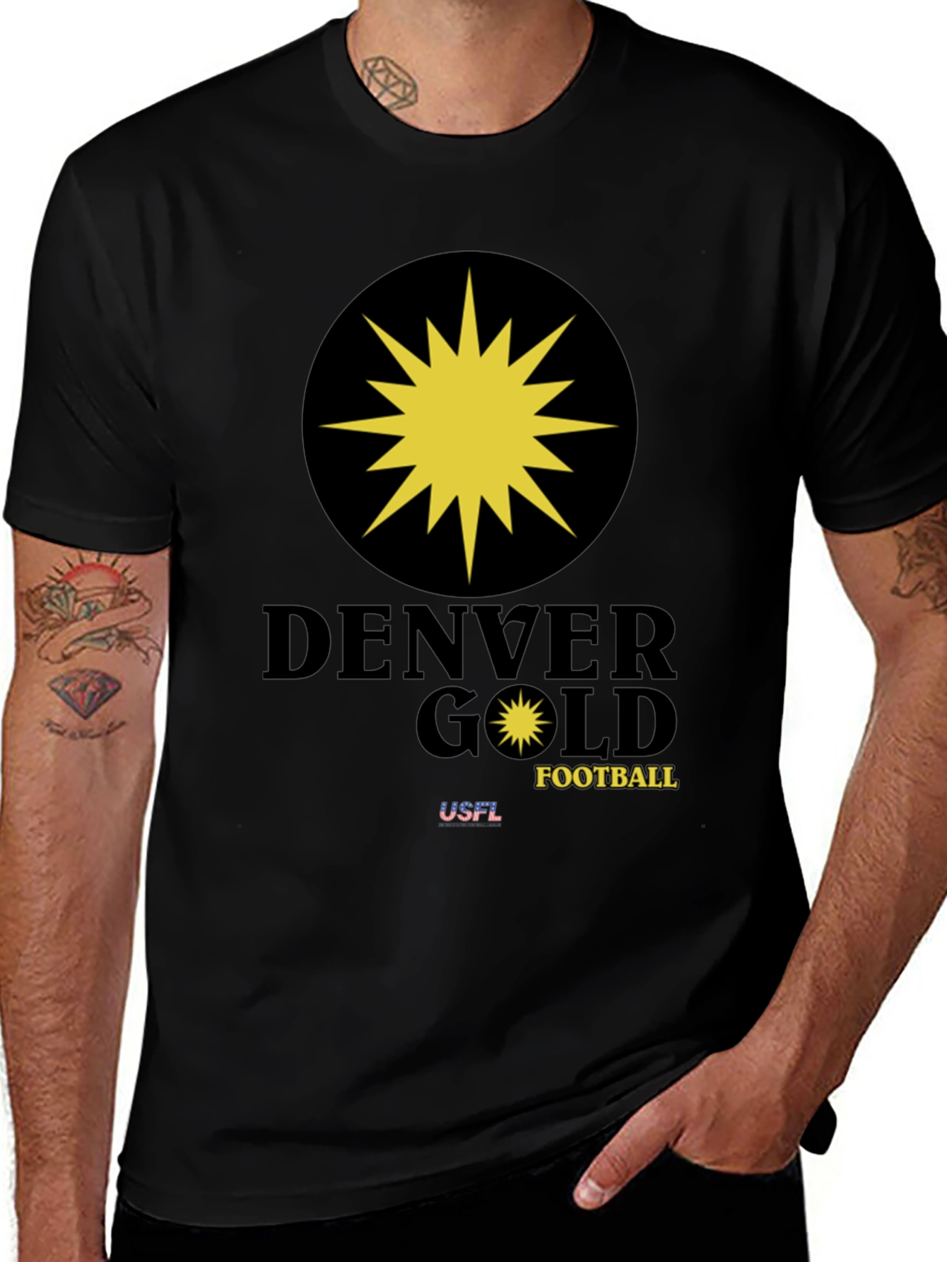 Denver Gold USFL Football T-Shirt
