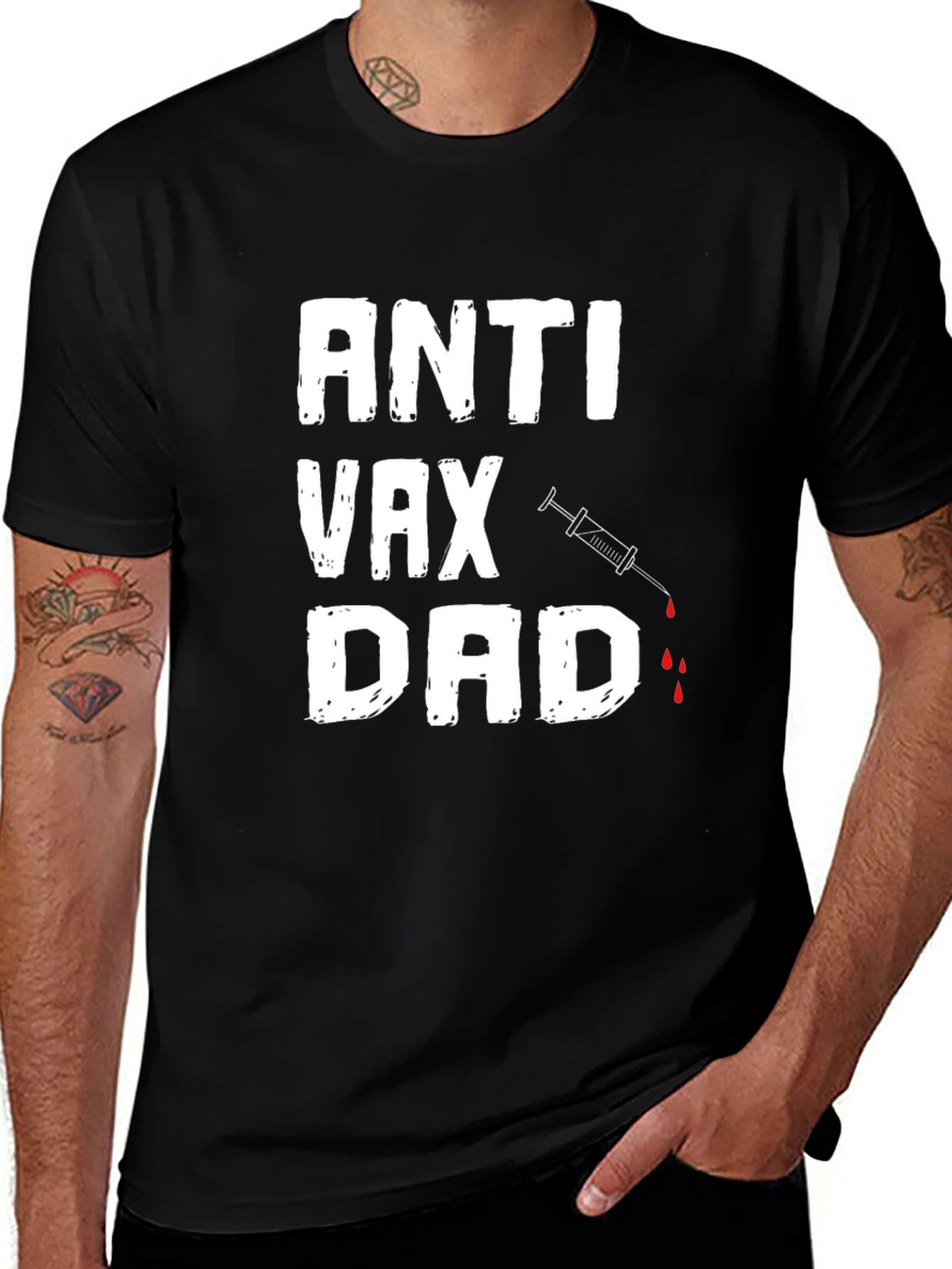 Variant 10 of Anti Vax Dad T-Shirt