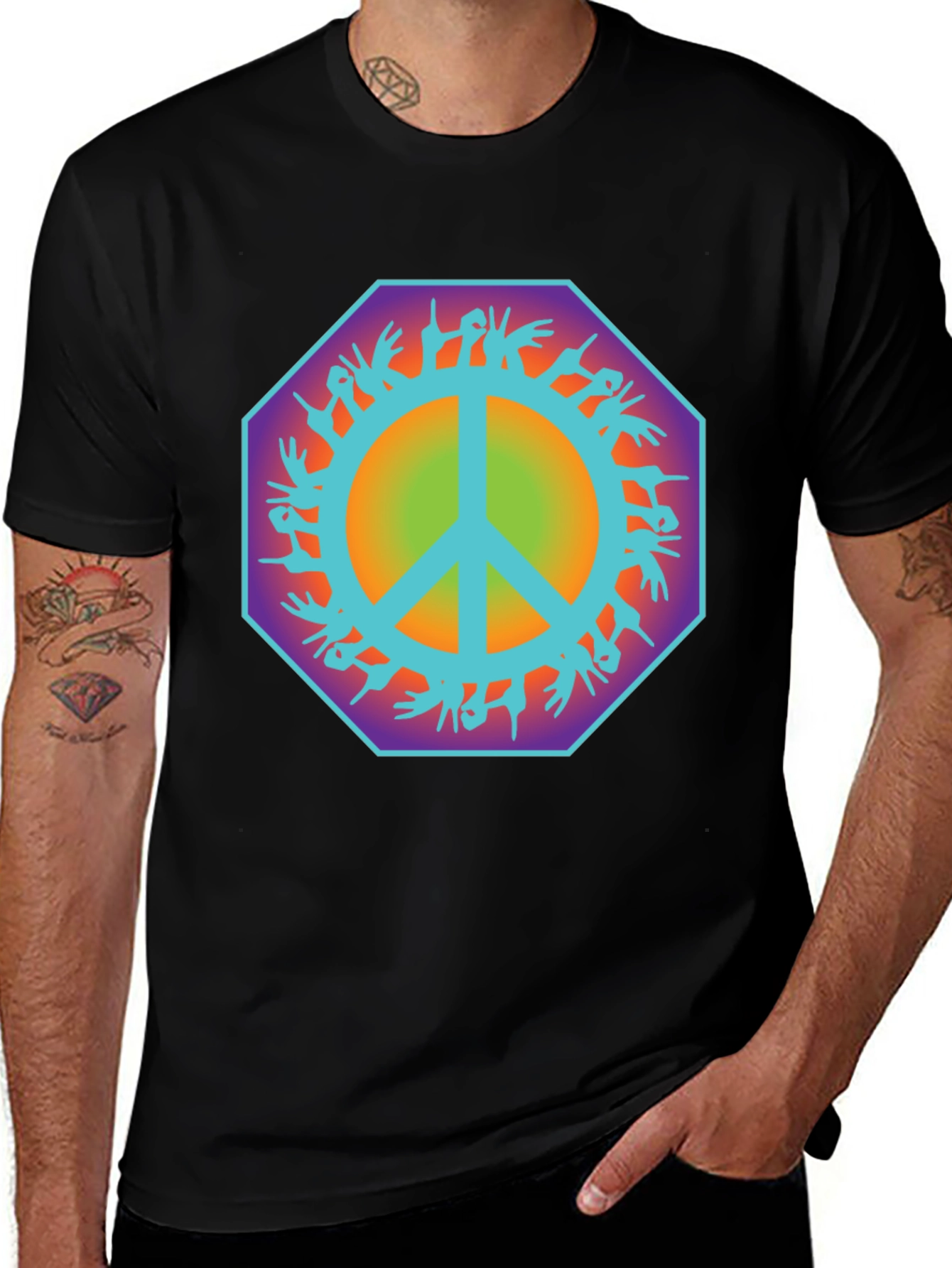 Variant 29 of Peace & Love Graphic Tee