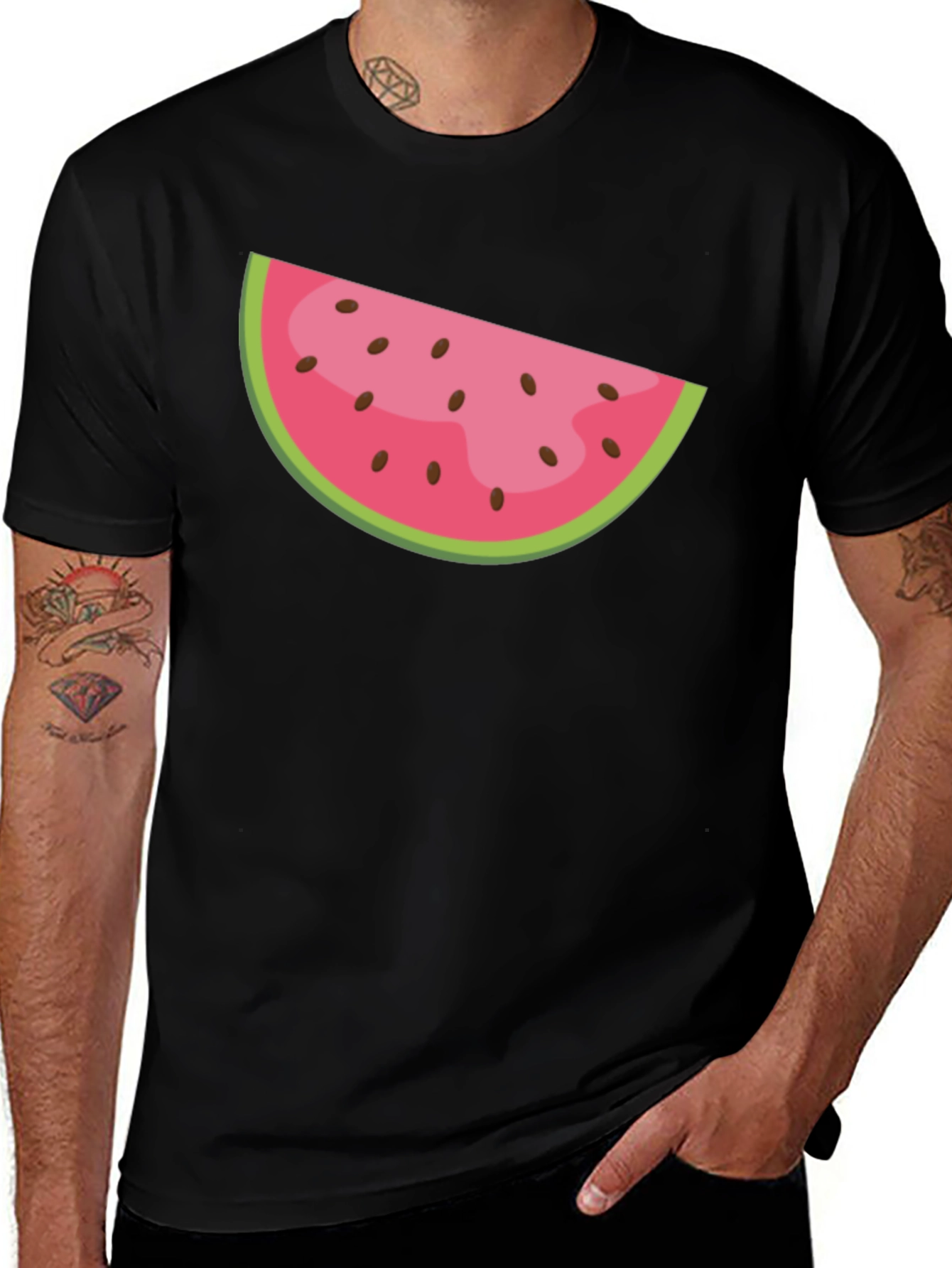 Variant 18 of Watermelon Slice Graphic Tee - Summer Fun T-Shirt