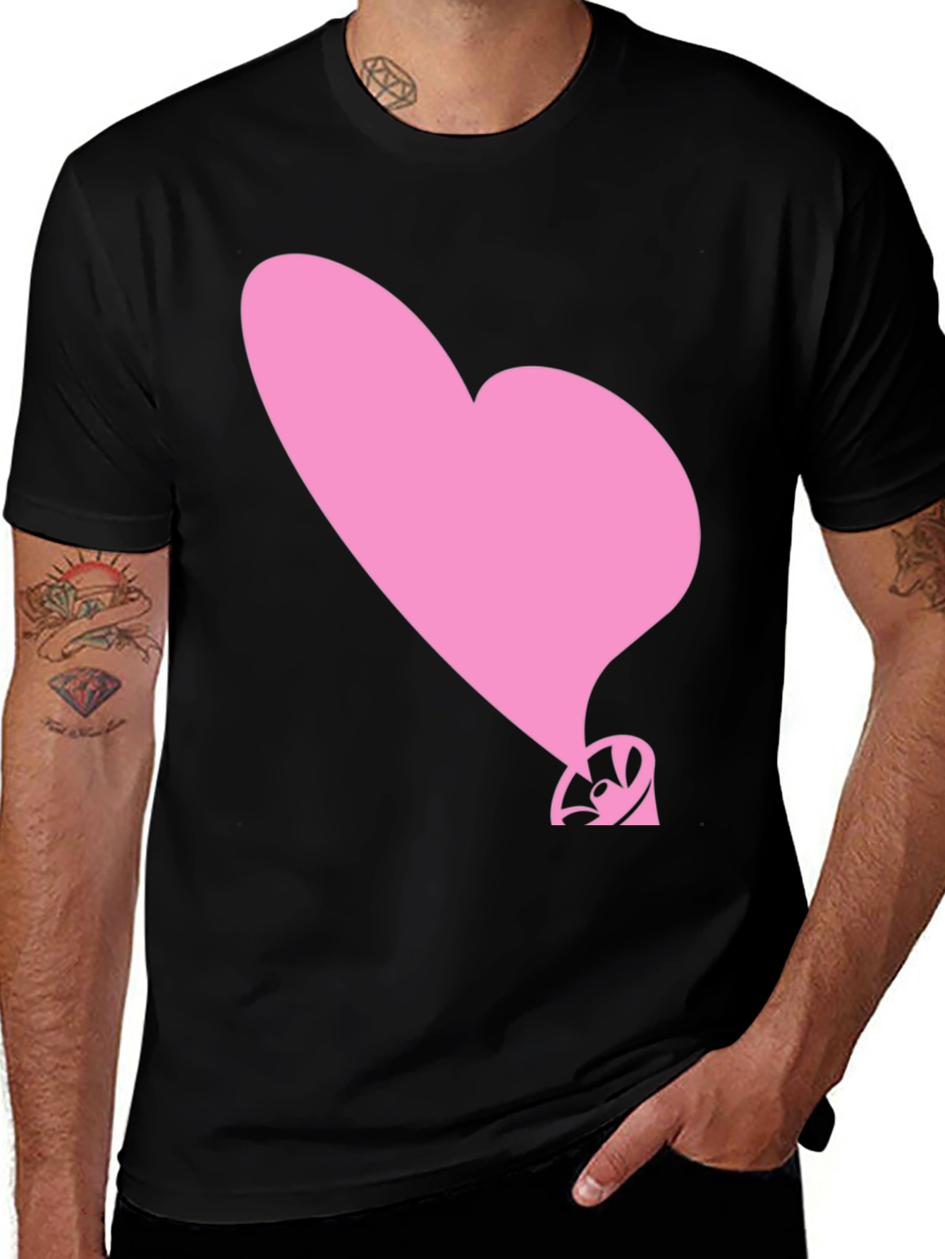 Variant 14 of Heart Balloon T-Shirt - Stylish Graphic Tee
