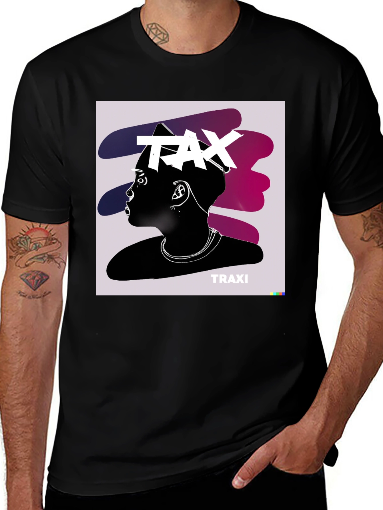 Variant 17 of Traxi TAX Graphic Print T-Shirt