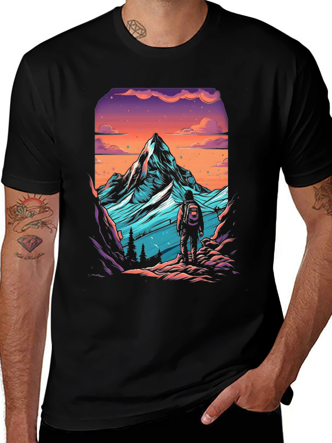 Variant 15 of Mountain Hiker Graphic Tee - Adventure Awaits
