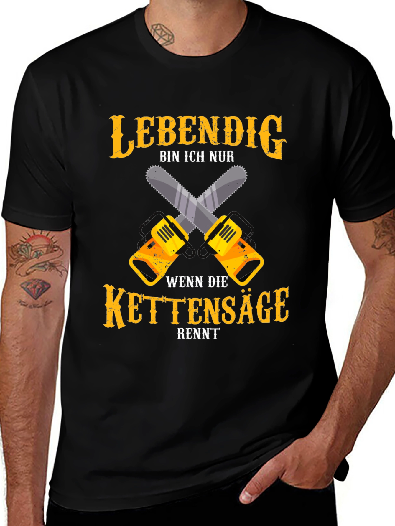 Variant 8 of Lebendig Chainsaw T-Shirt