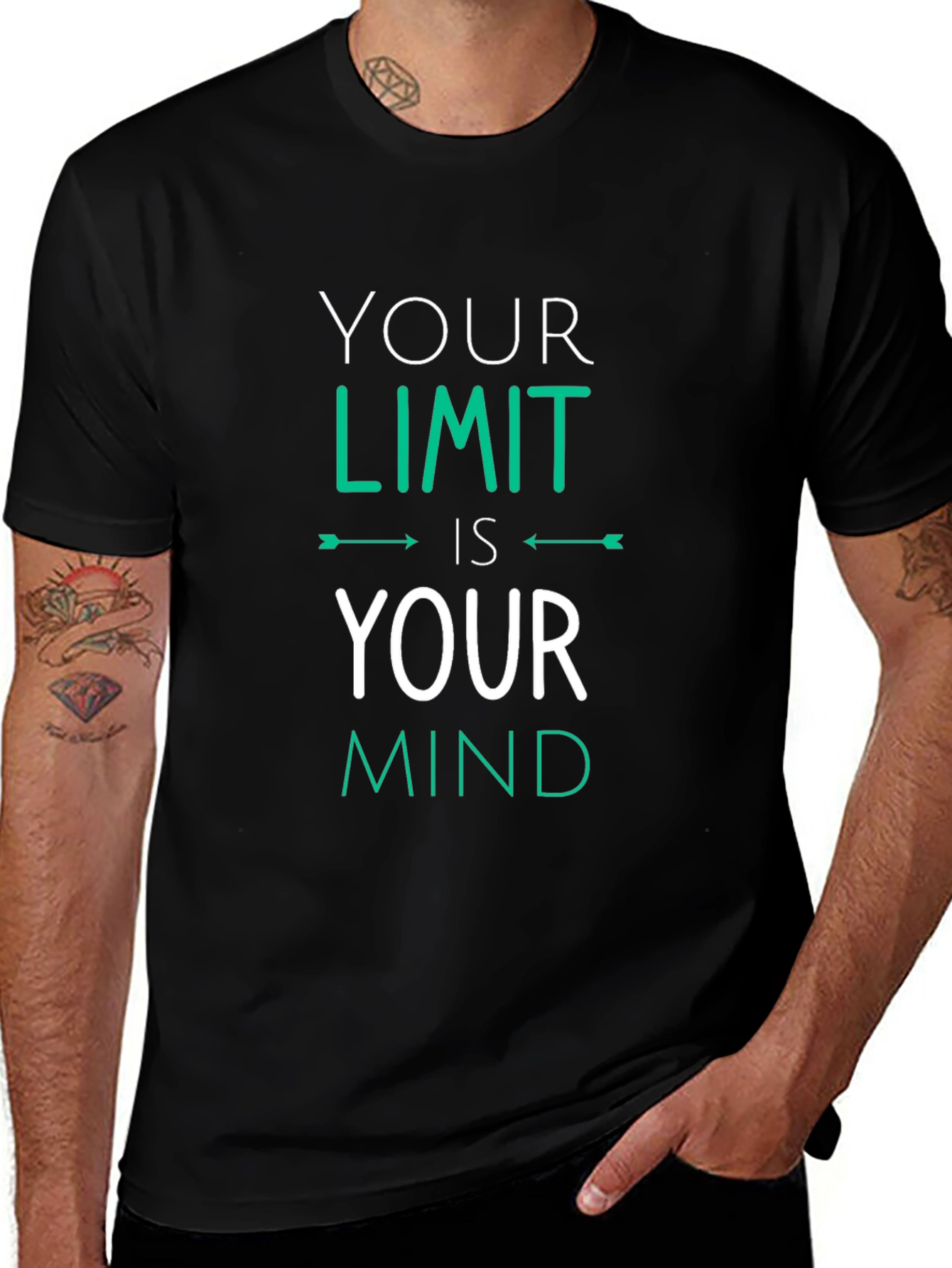 Motivational 'Your Limit' Graphic Tee