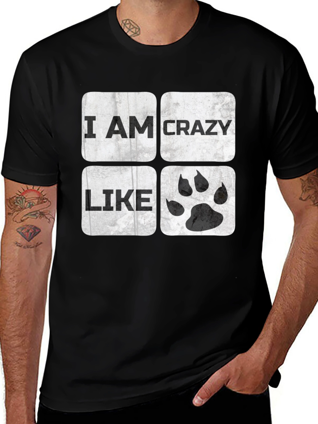 Variant 10 of Crazy Like T-Shirt | Funny Animal Paw Tee