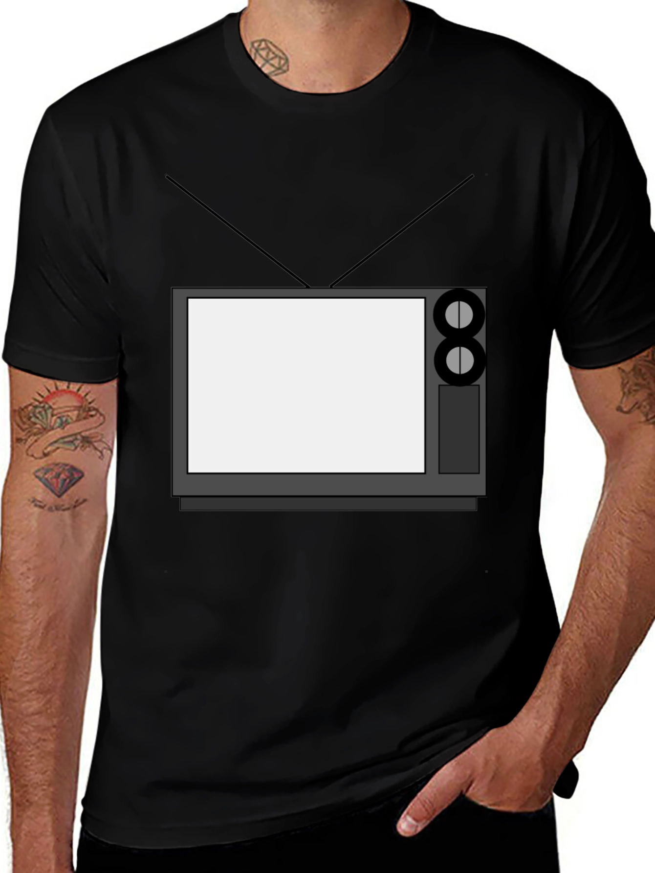 Retro TV Graphic Tee - Classic Television Style