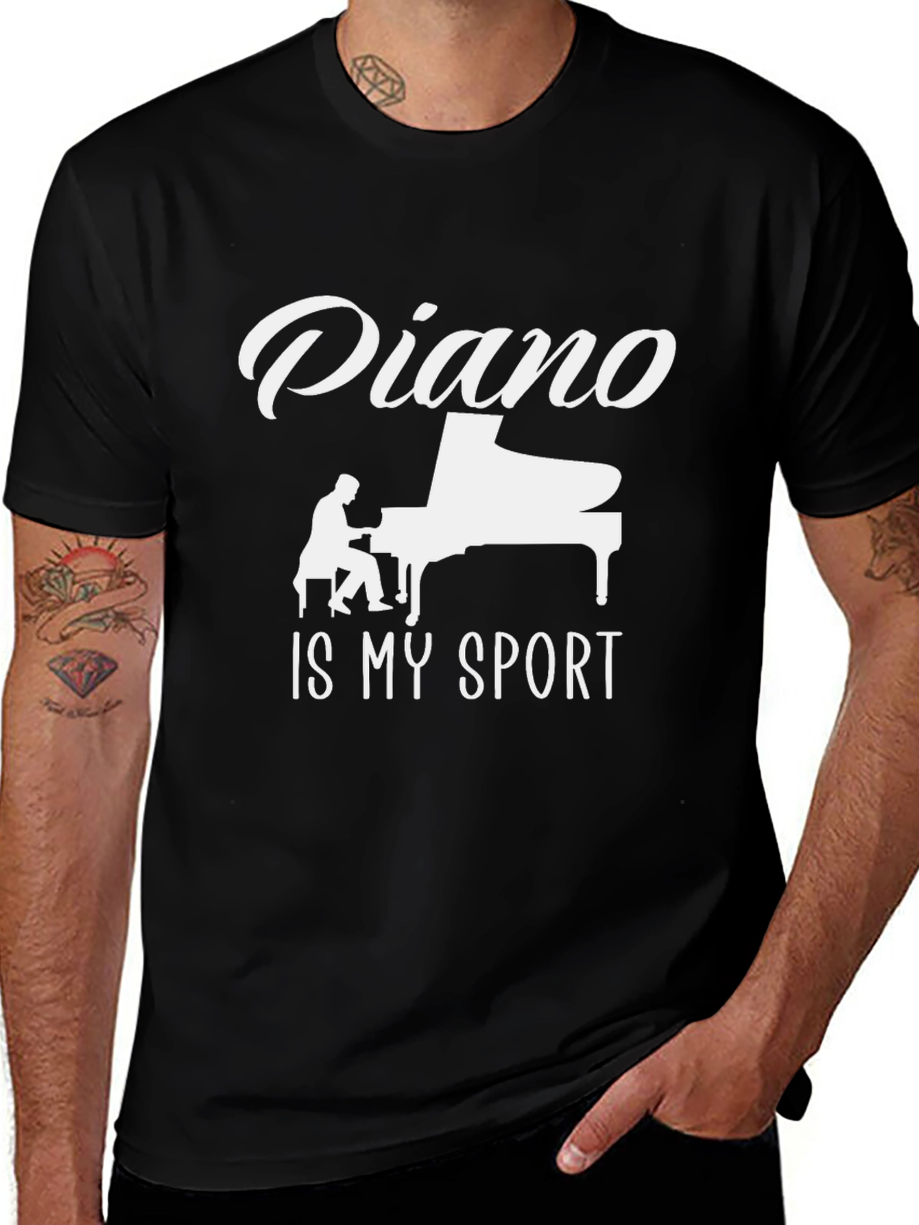 Variant 20 of Piano is My Sport - Graphic T-Shirt