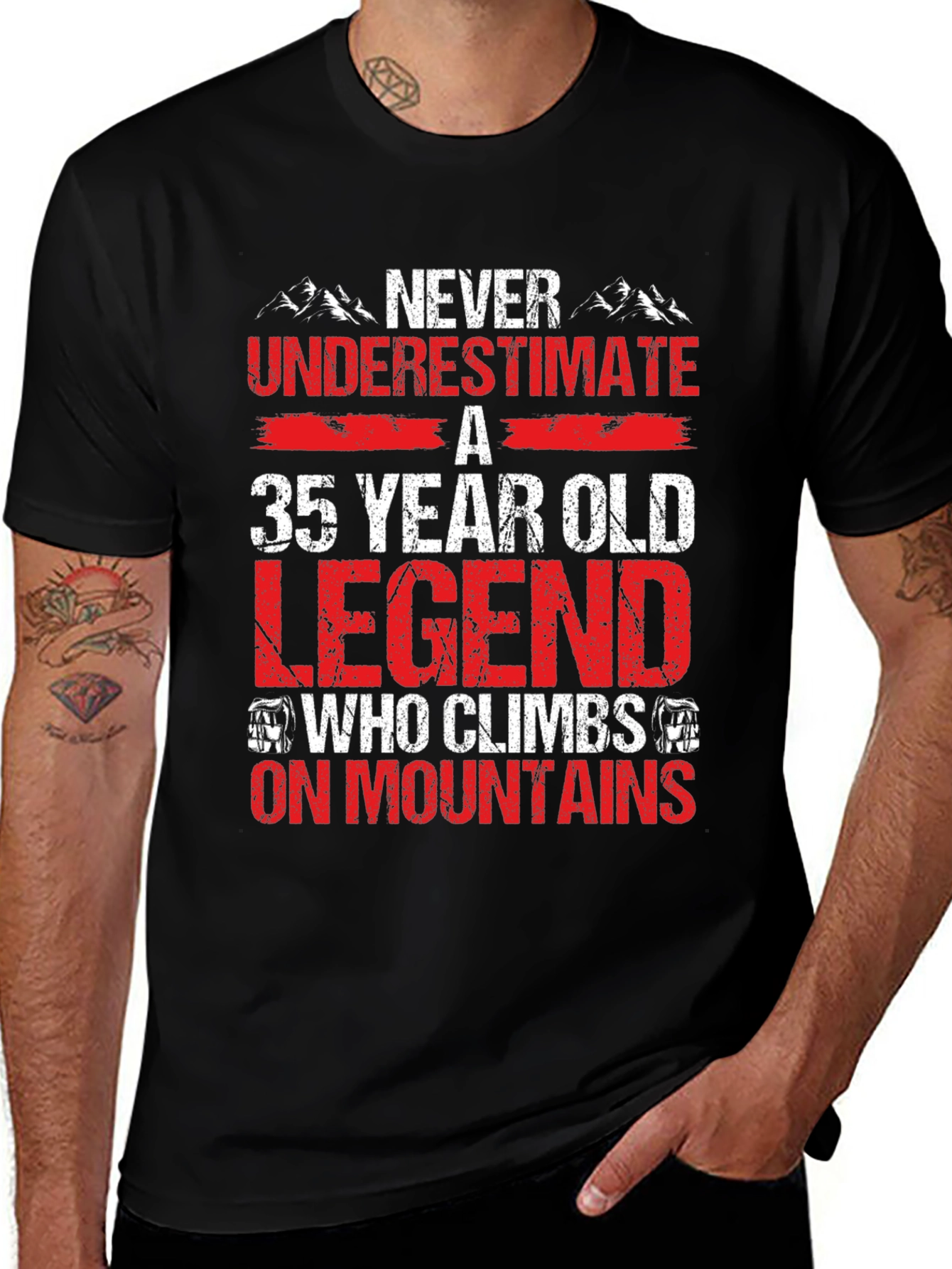 Variant 5 of 35 Year Old Legend Mountain Climber T-Shirt