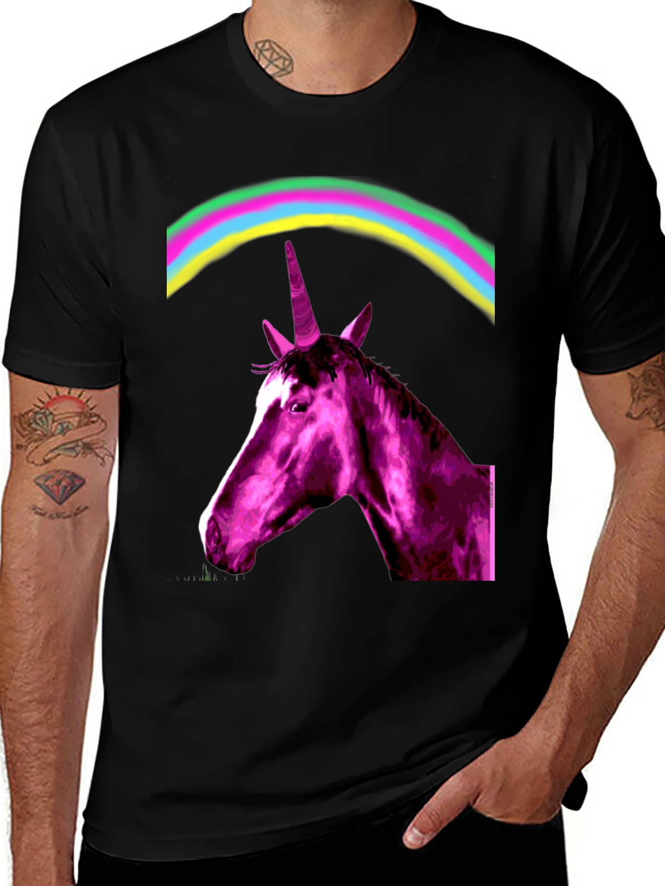 Variant 10 of Unicorn Rainbow Graphic Tee