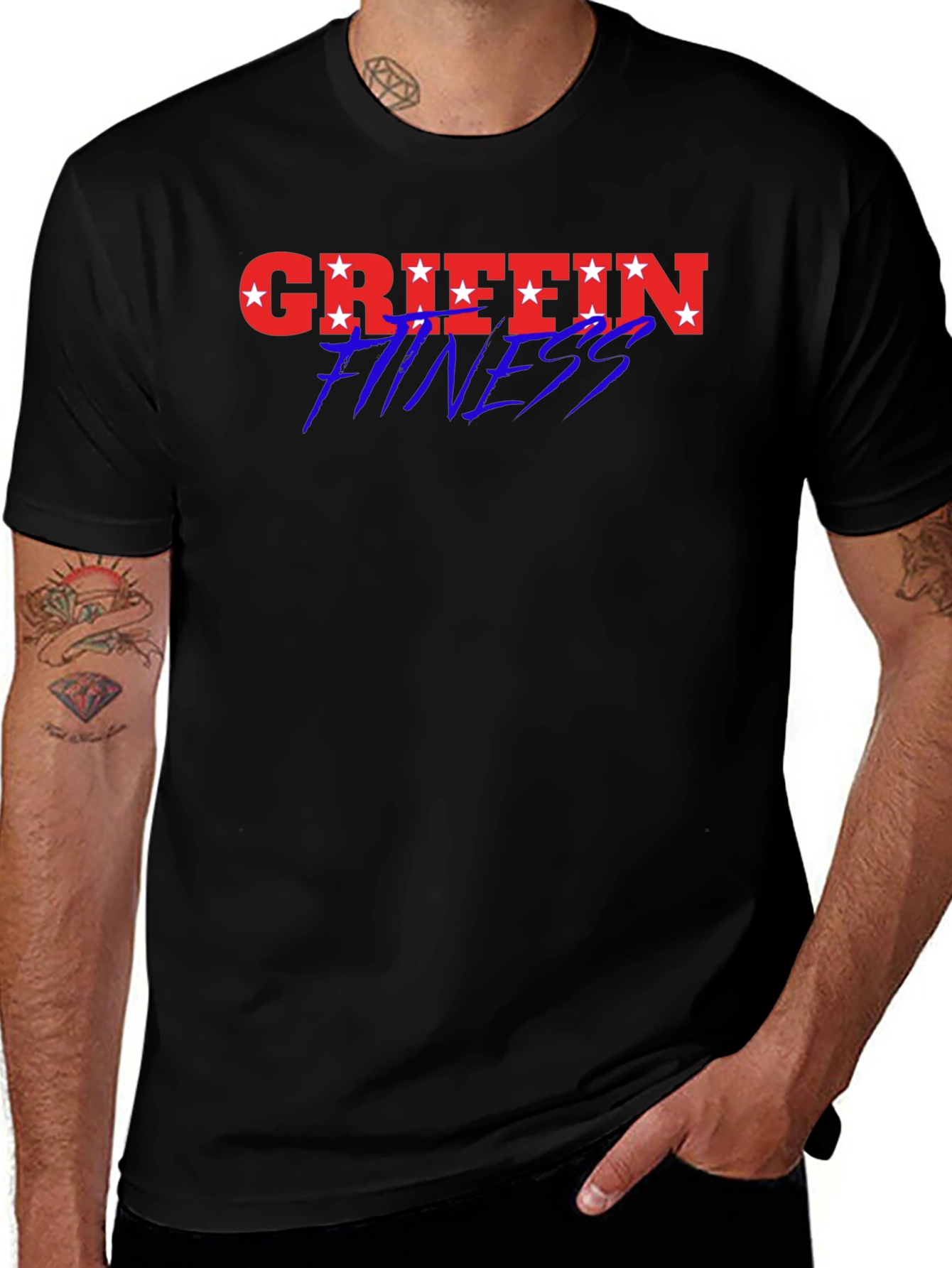 Variant 22 of Griffin Fitness Black T-Shirt