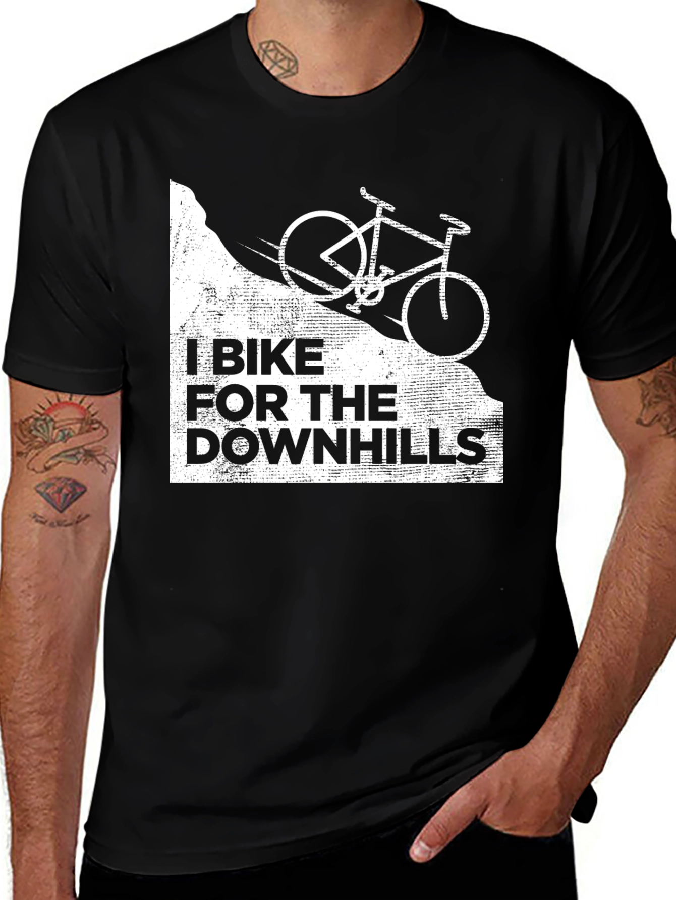 Bike for the Downhills Graphic Tee