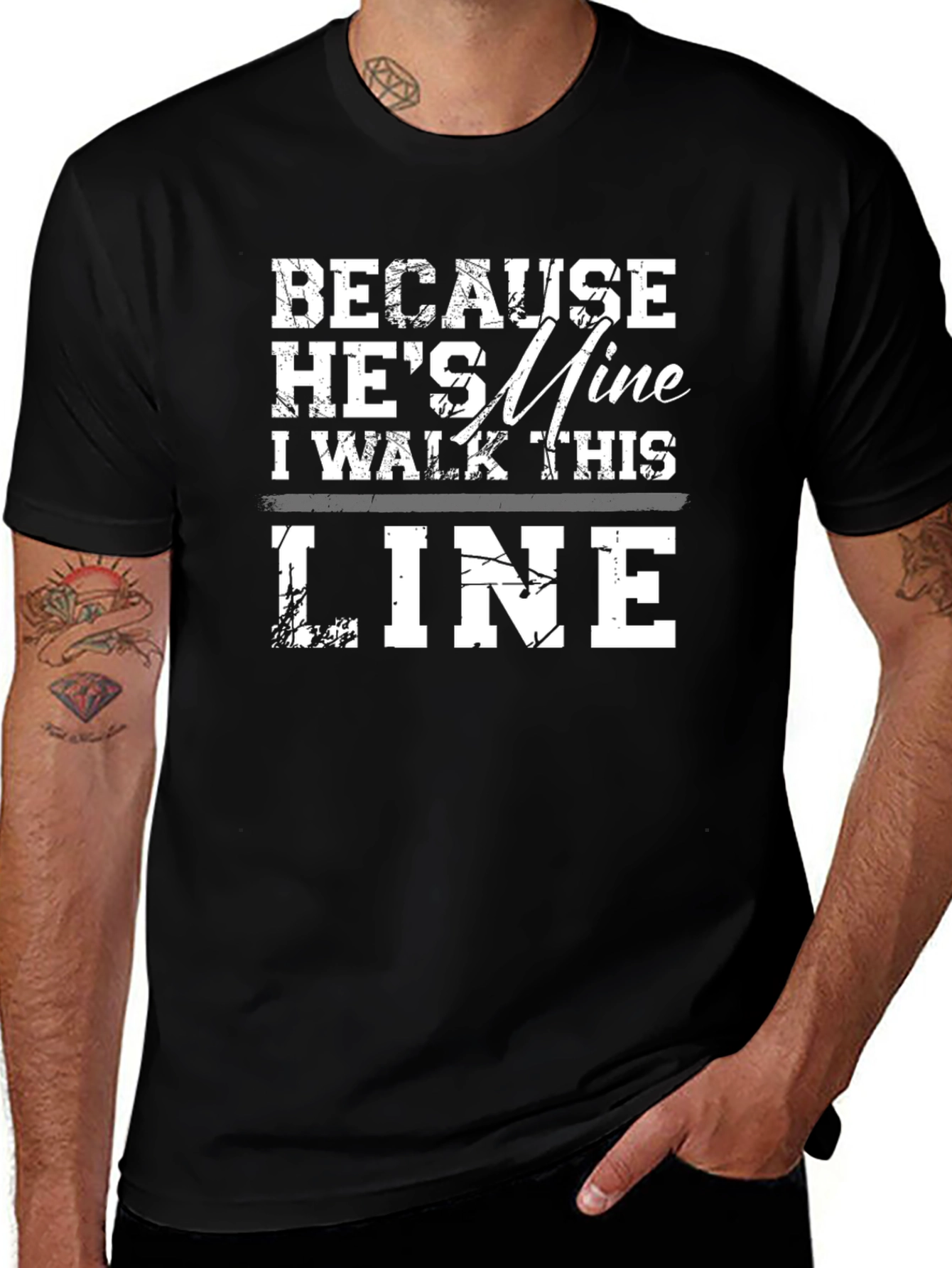 Variant 3 of Because He's Mine T-Shirt