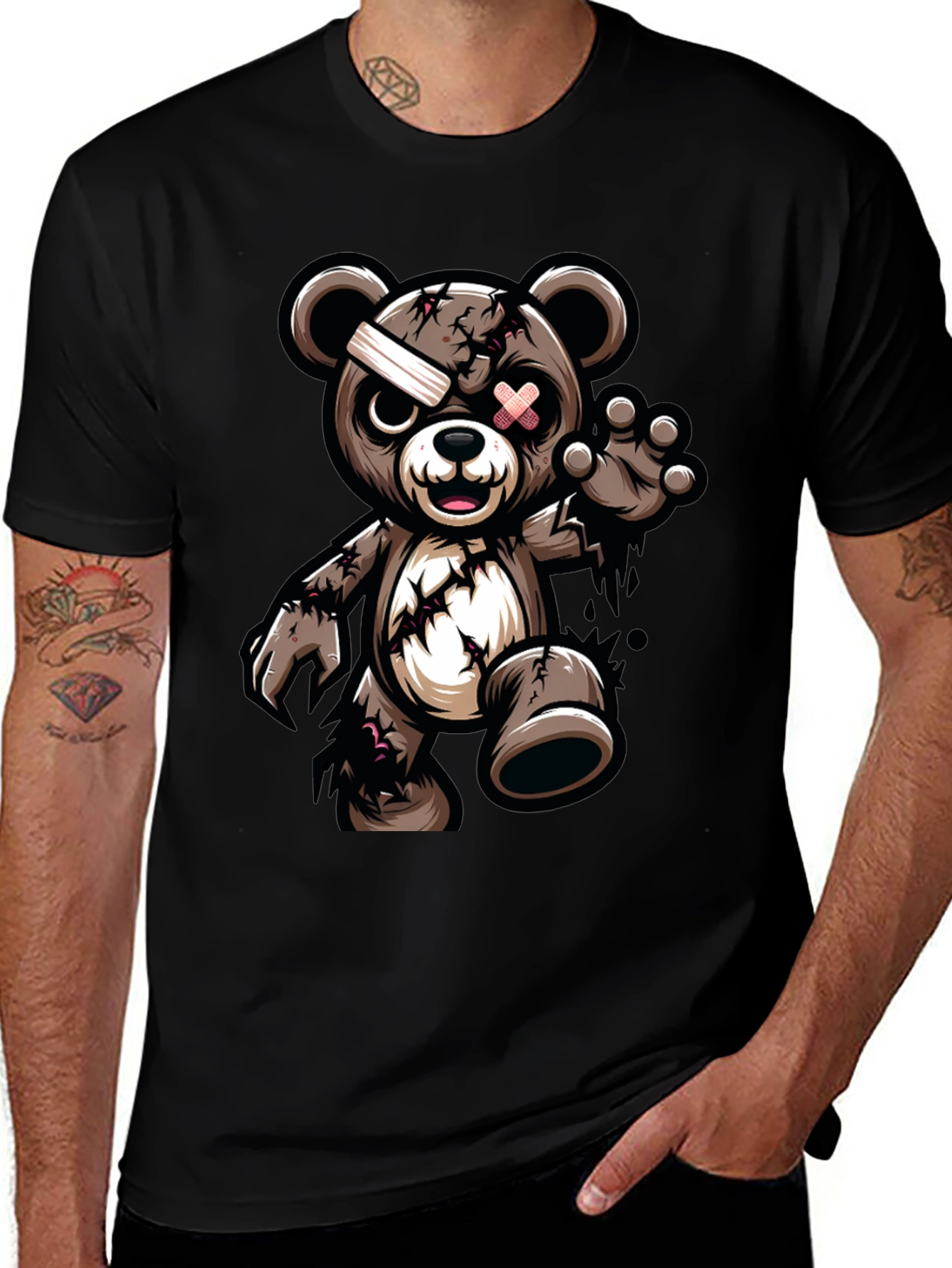 Variant 9 of Zombie Teddy Bear Graphic T-Shirt