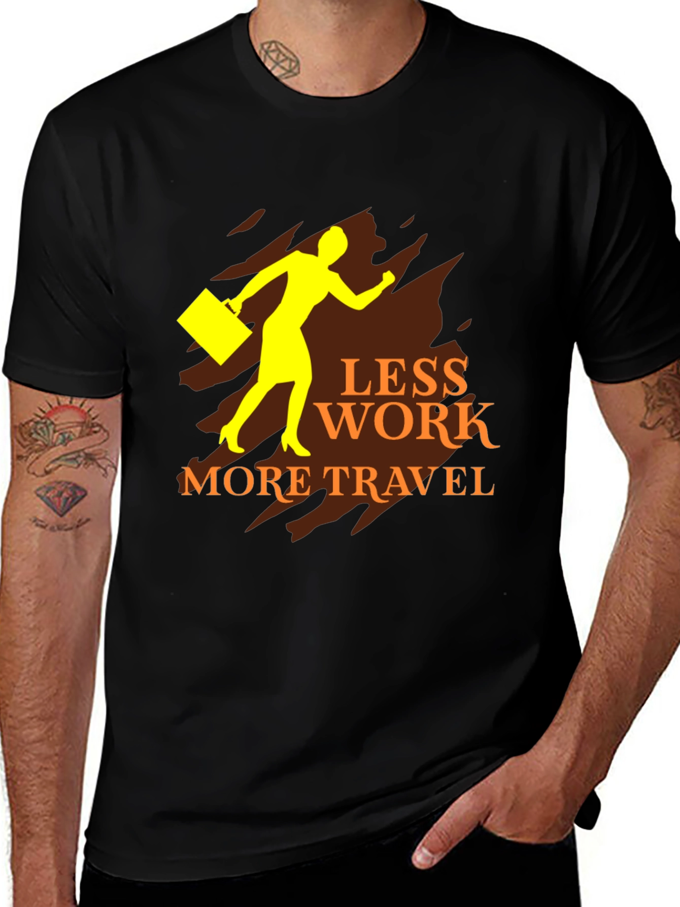 Variant 18 of Less Work More Travel Graphic Tee
