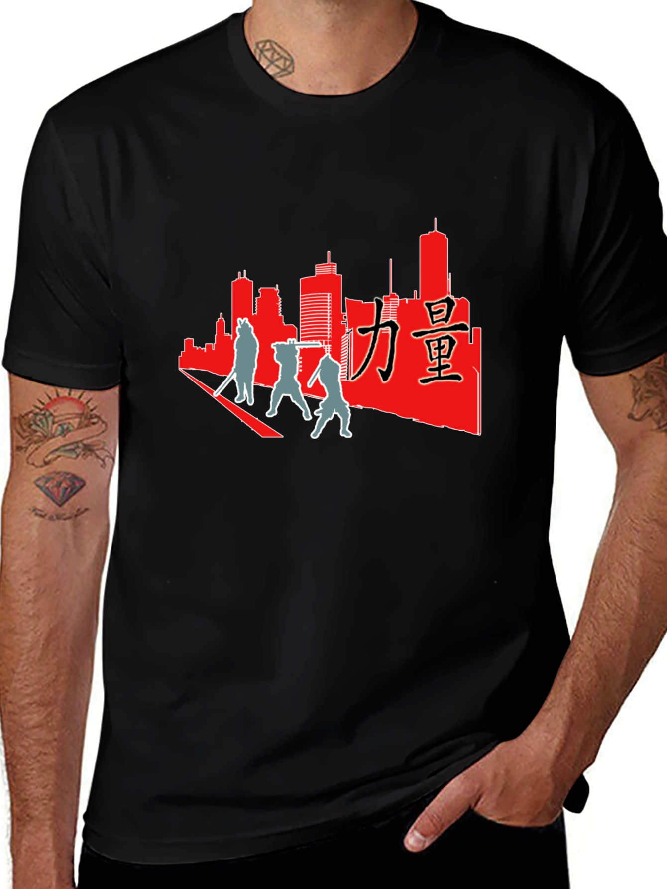 Variant 21 of Urban Ninja T-Shirt: Black Cotton Tee
