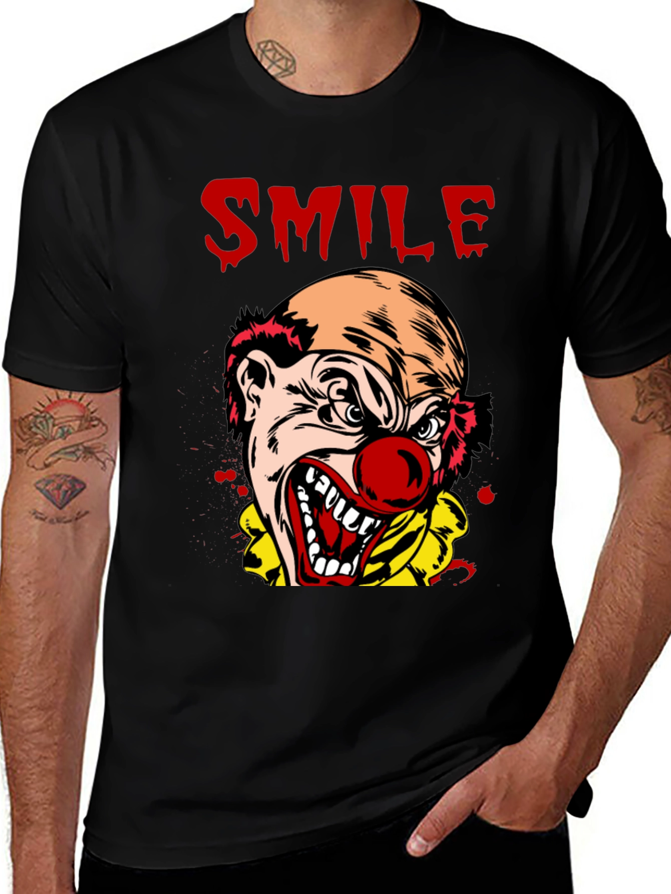 Variant 10 of Scary Clown Smile T-Shirt - Horror Tee