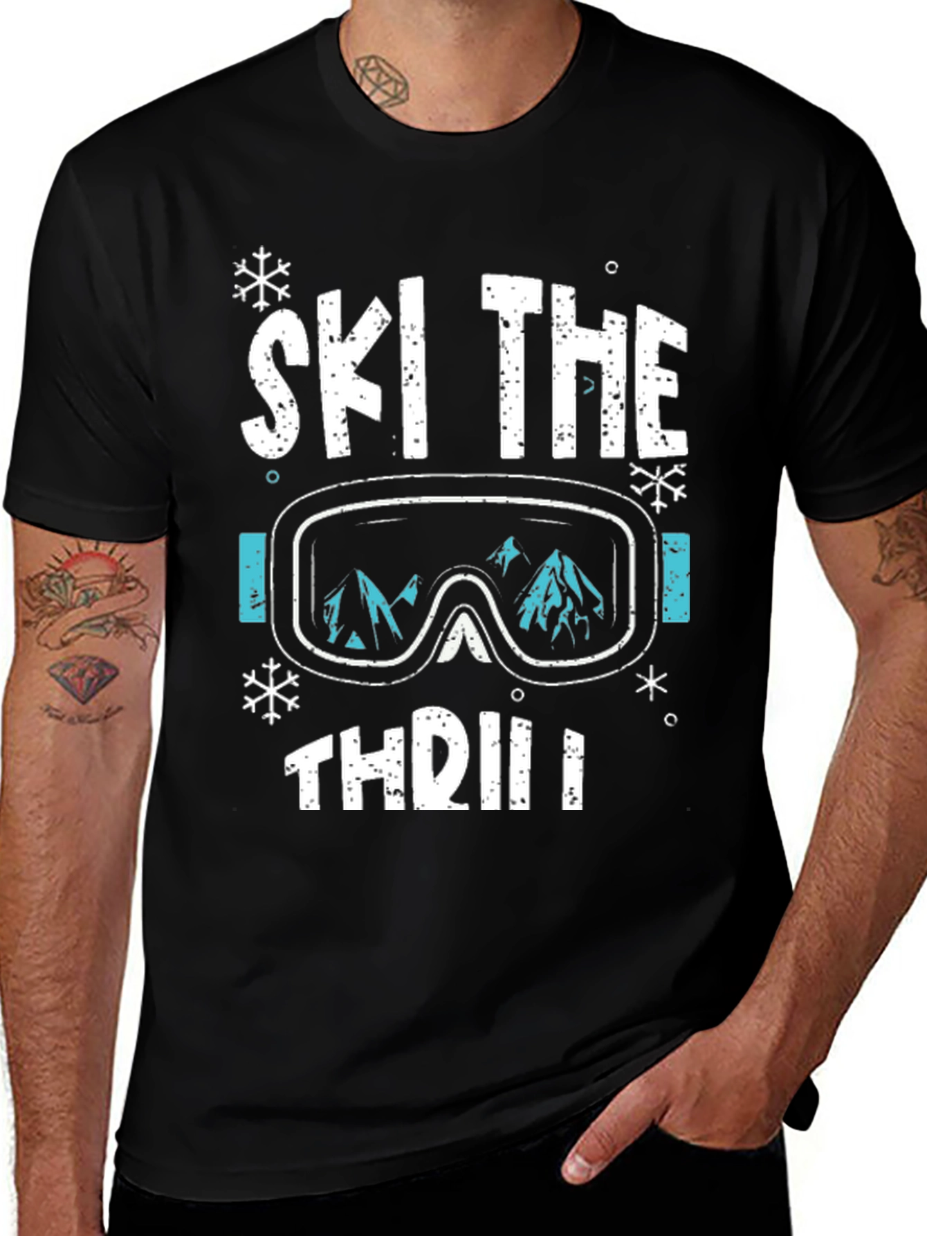 Variant 2 of Ski The Thrill Graphic T-Shirt