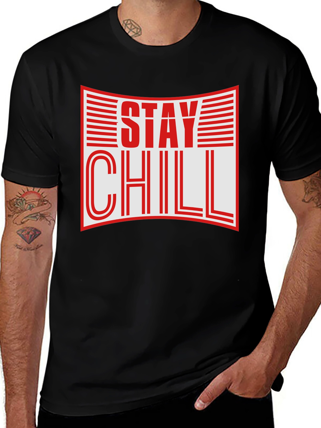 Variant 25 of Stay Chill Graphic Tee - Cool Comfort