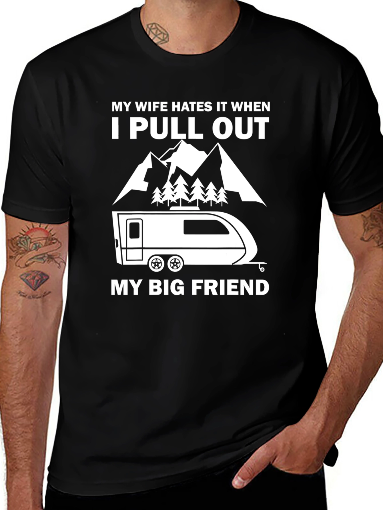 Variant 14 of Funny Camping T-Shirt: My Wife Hates It