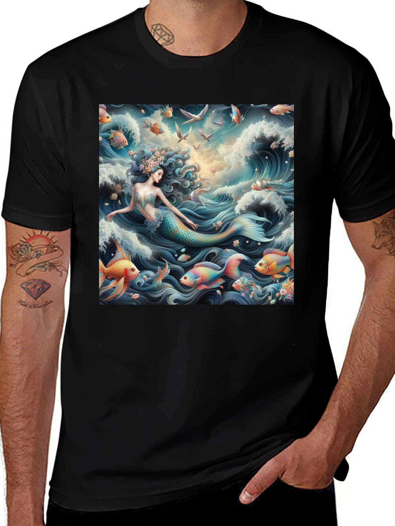 Variant 21 of Ocean Mermaid Graphic Tee - Stylish & Unique