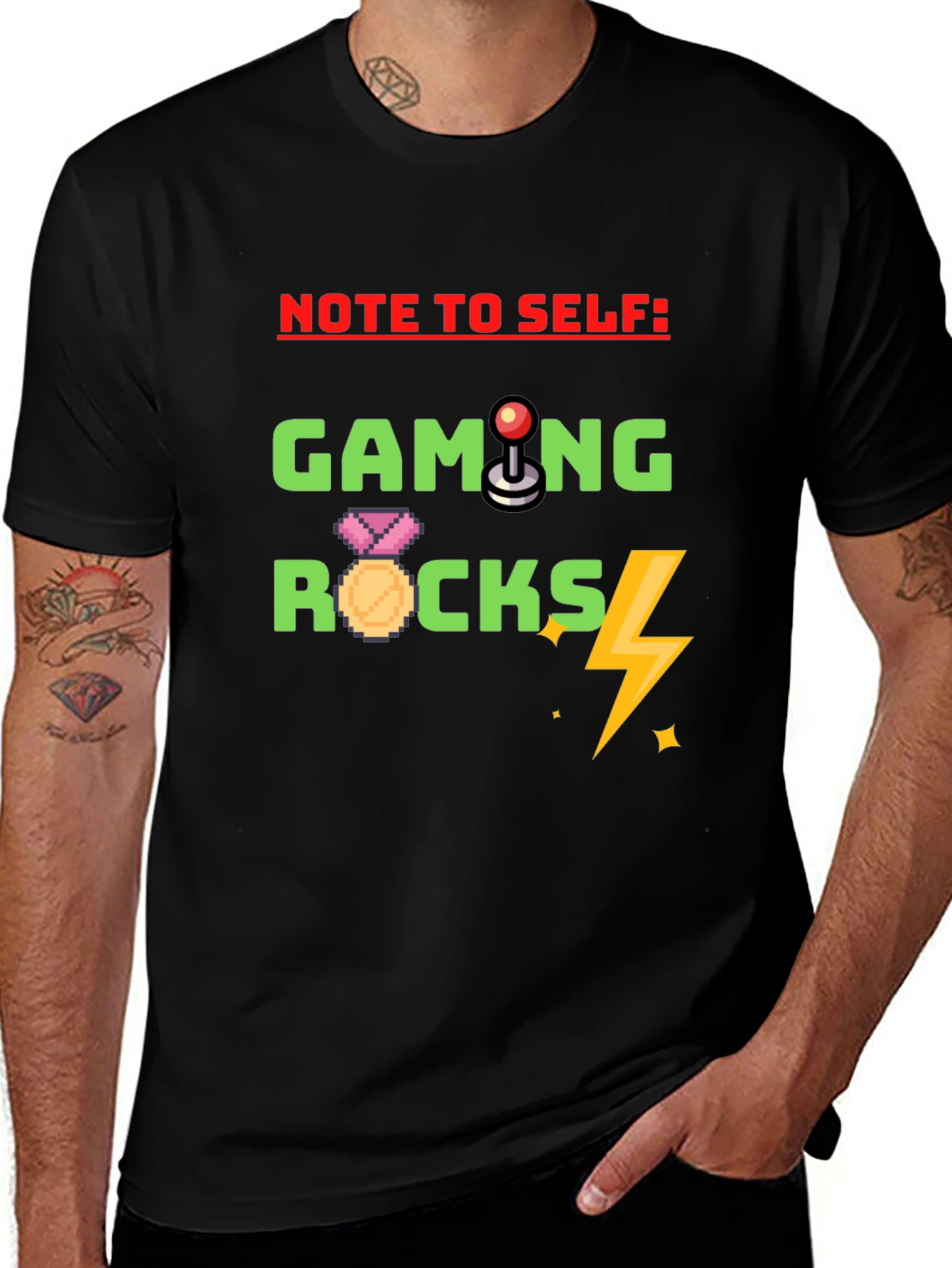 Variant 27 of Gaming Rocks T-Shirt - Gamer Novelty Tee