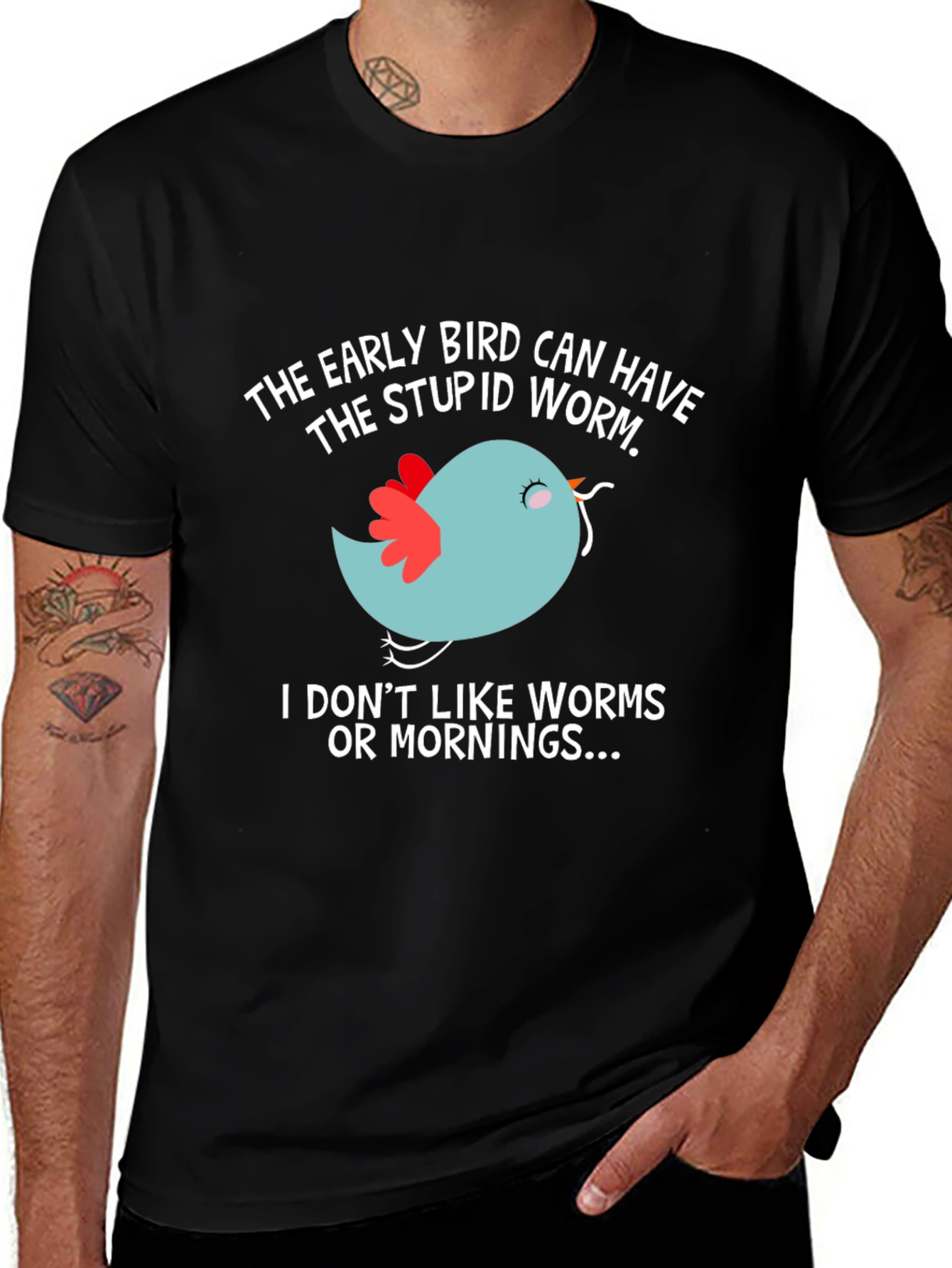Variant 29 of Early Bird T-Shirt - Funny Slogan Tee
