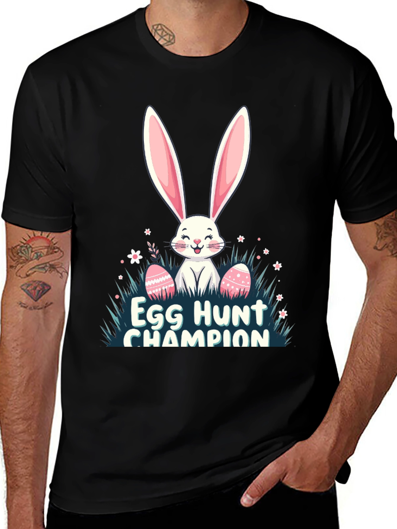 Egg Hunt Champion Easter Bunny T-Shirt