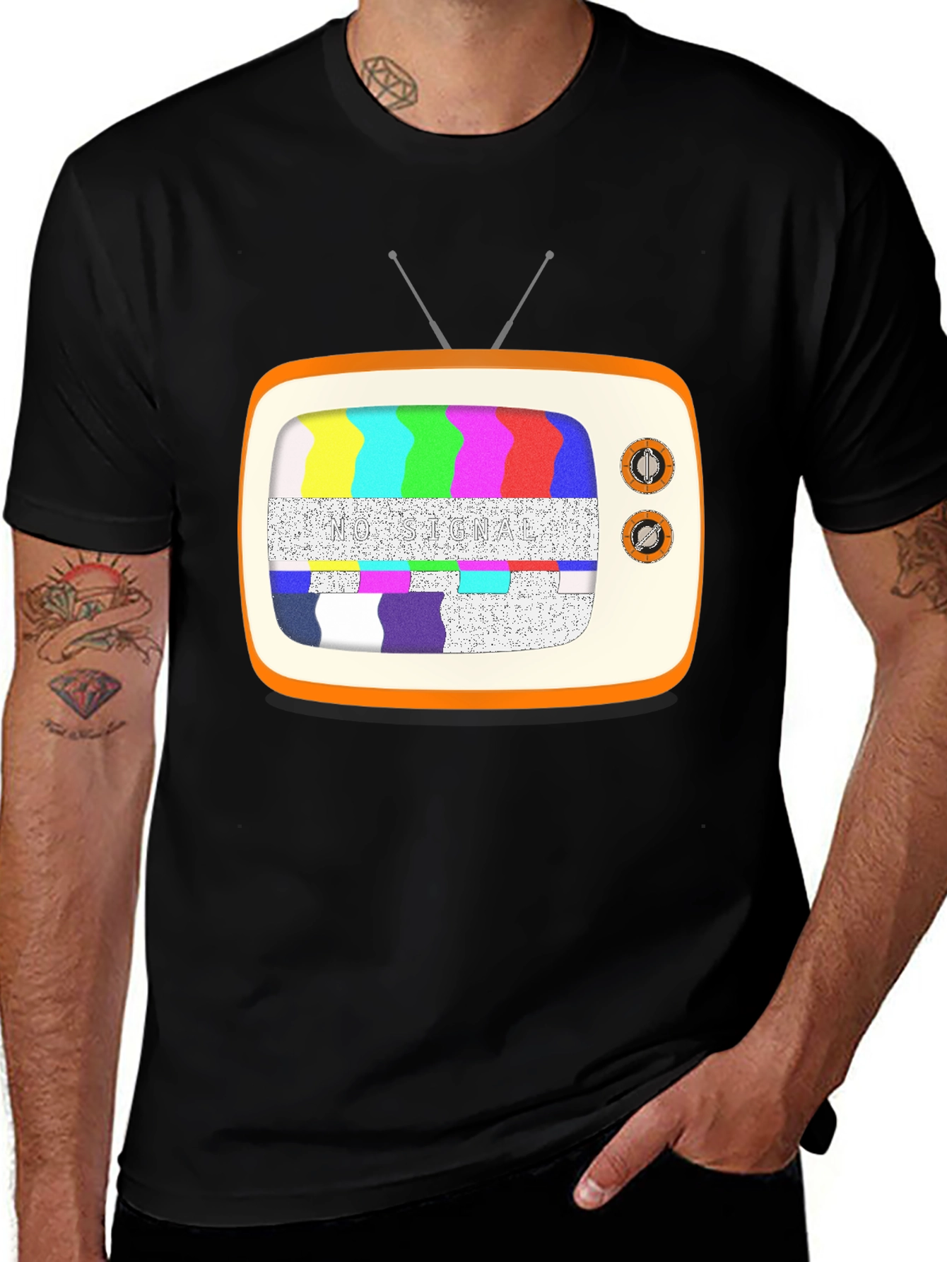 Variant 13 of Retro TV No Signal Graphic Tee