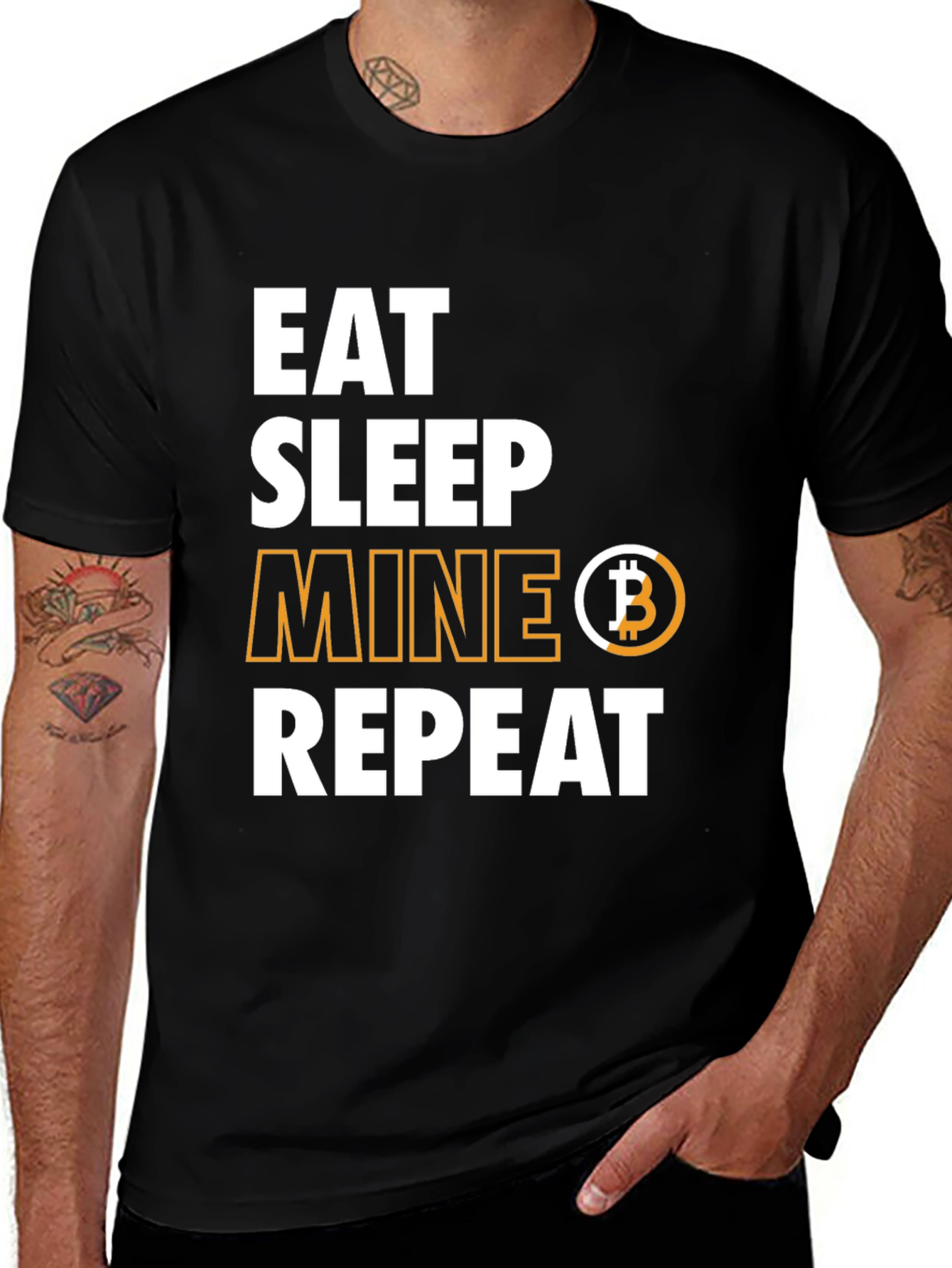 Eat Sleep Mine Bitcoin Repeat T-Shirt