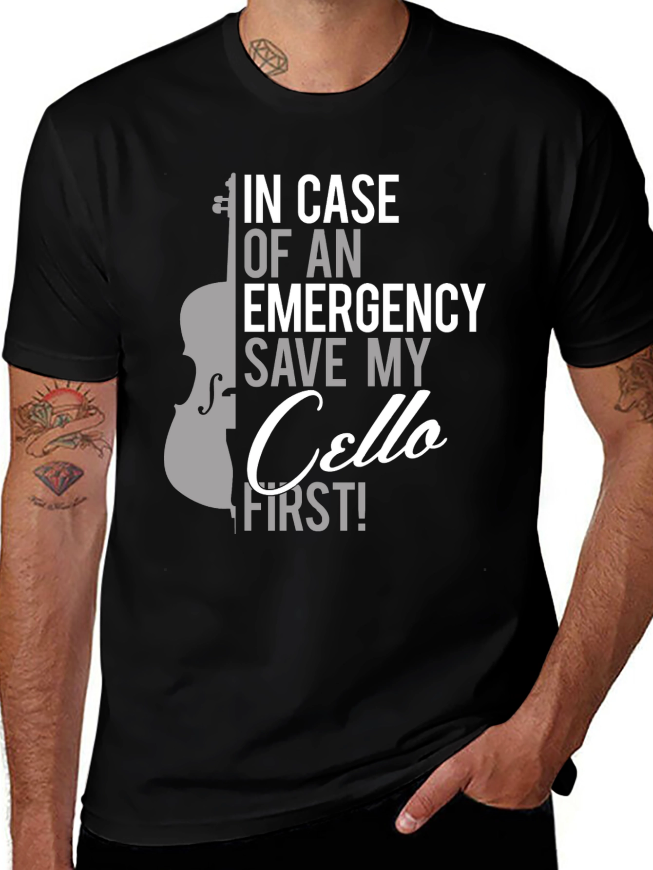 Variant 29 of Emergency Cello T-Shirt