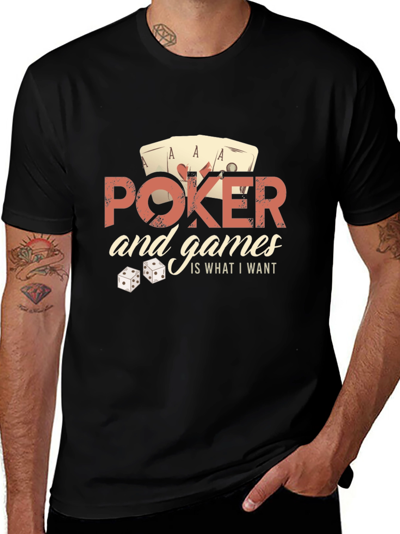 Variant 23 of Poker & Games T-Shirt - Fun Casino Style Tee