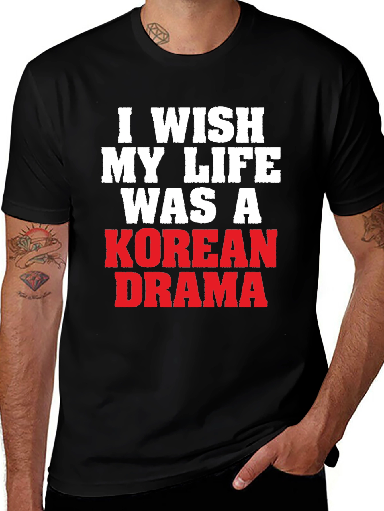 Korean Drama T-Shirt - Wish My Life Was A K-Drama Tee