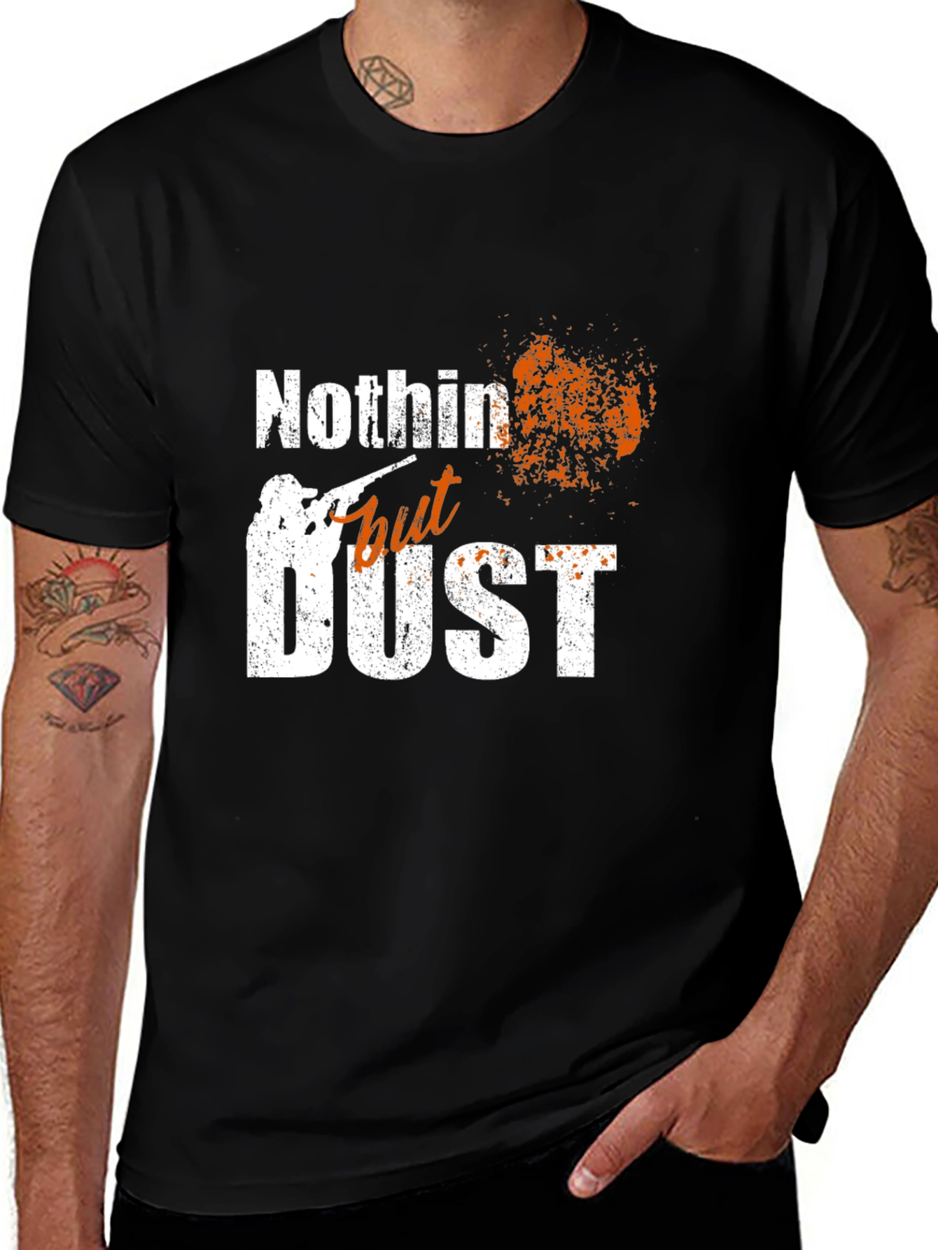 Nothin' But Dust Men's Black Graphic Tee