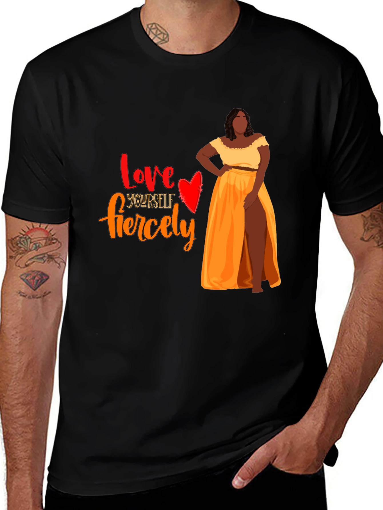 Variant 19 of Love Yourself Fiercely Graphic T-Shirt