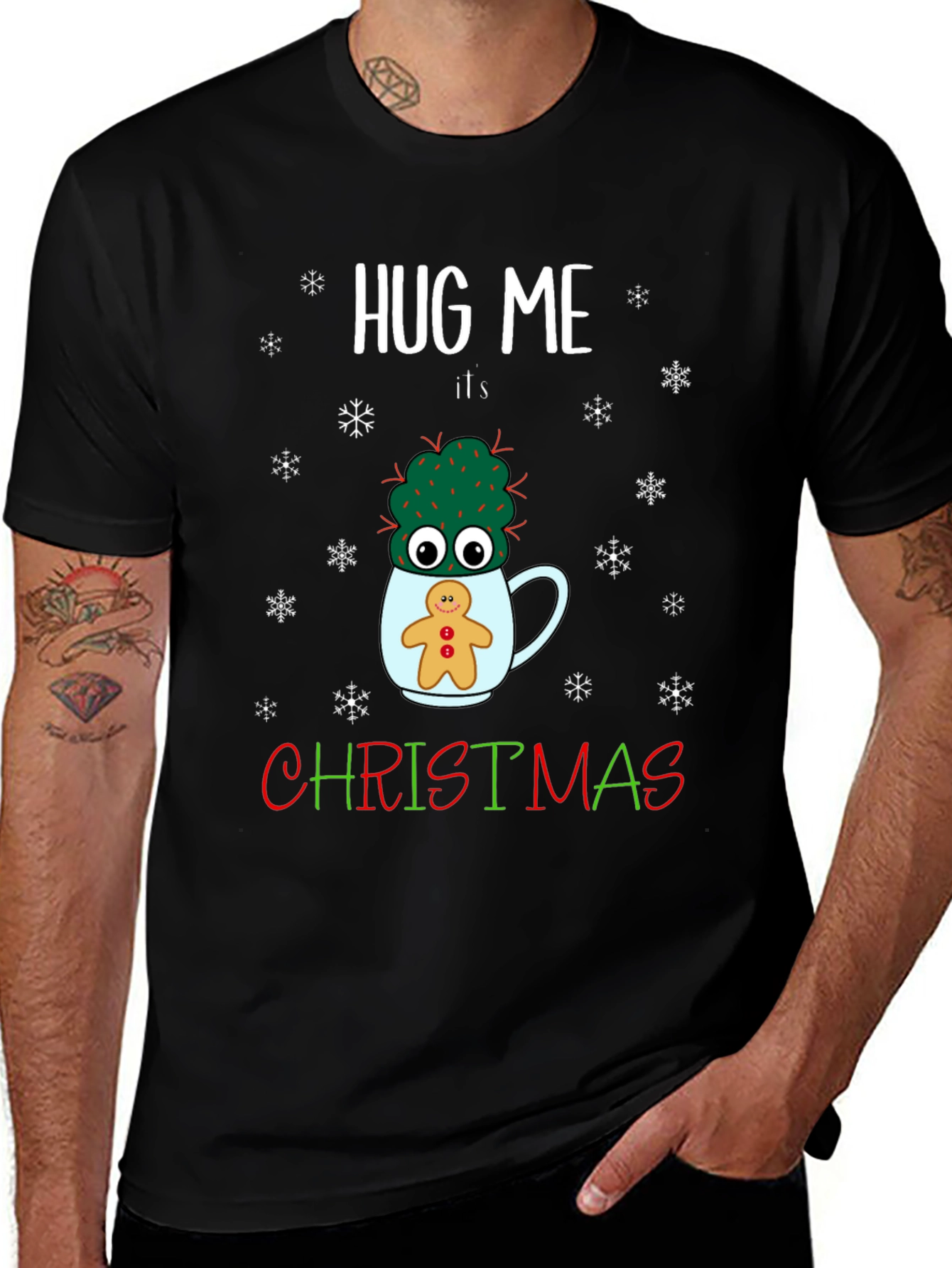 Variant 12 of Hug Me It's Christmas Graphic T-Shirt