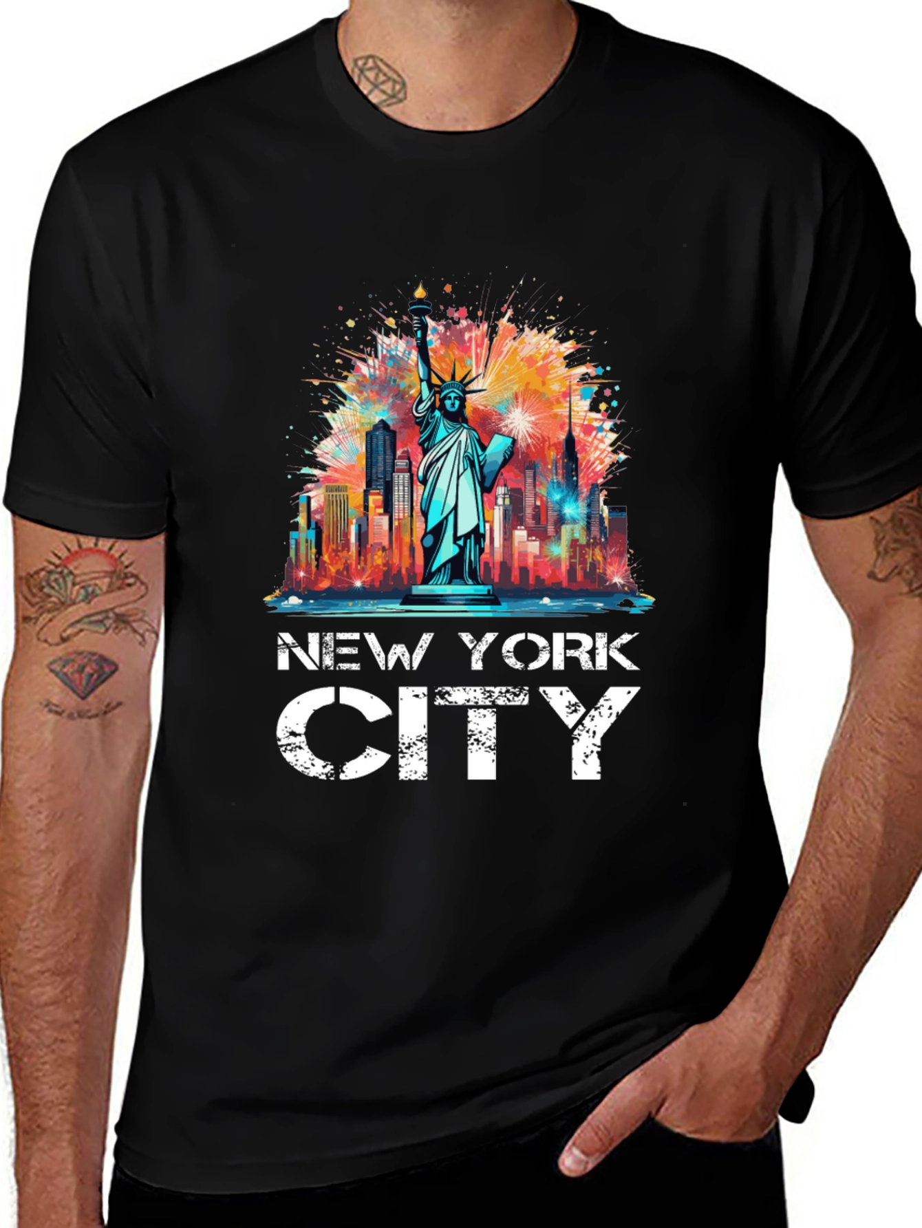 Variant 14 of New York City Statue of Liberty Graphic Tee