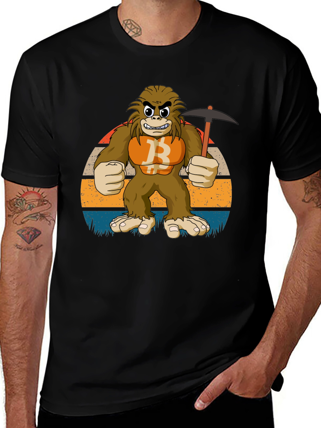 Variant 18 of Bitcoin Bigfoot T-Shirt
