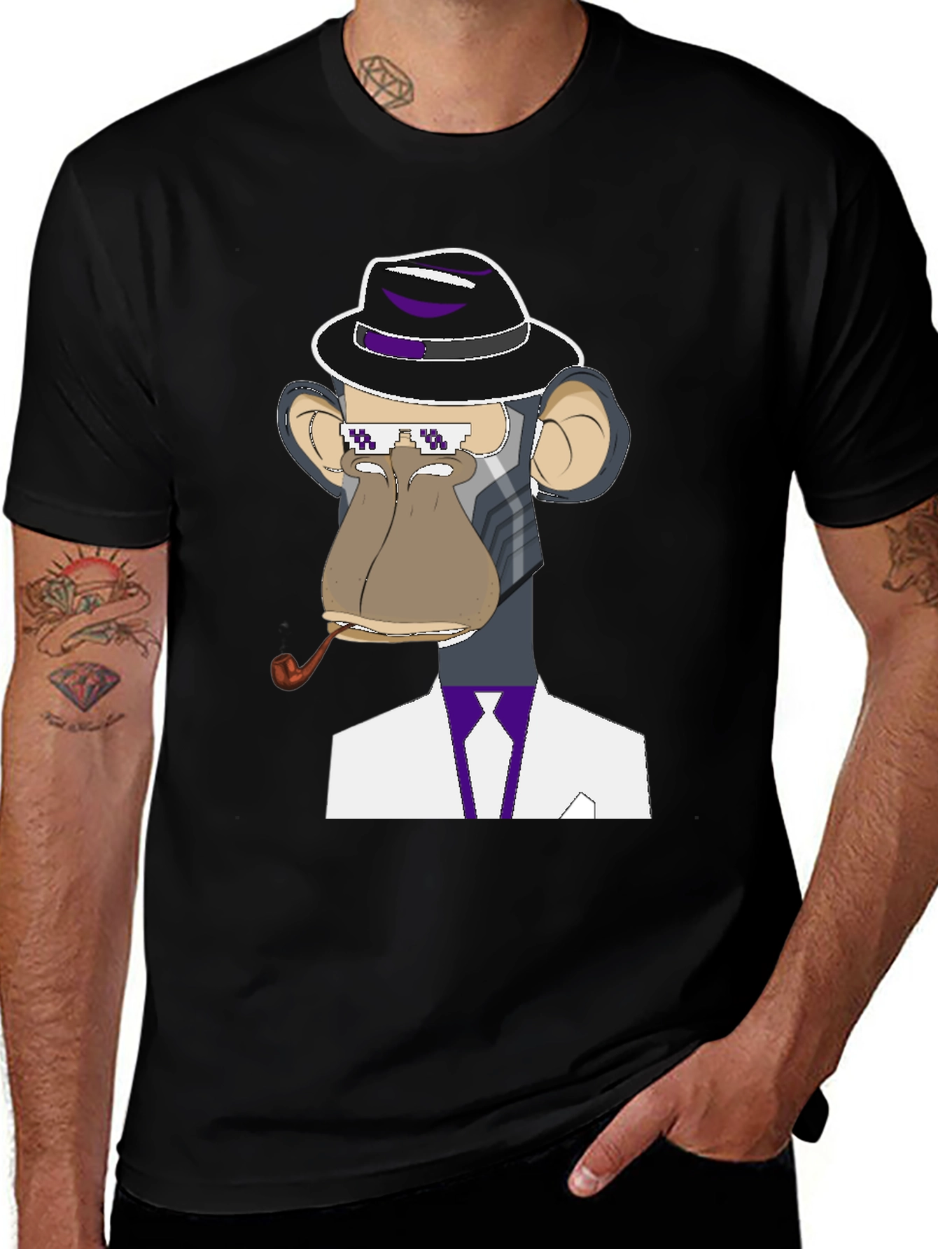 Variant 21 of Ape Mafia Boss T-Shirt - NFT Bored Ape Style