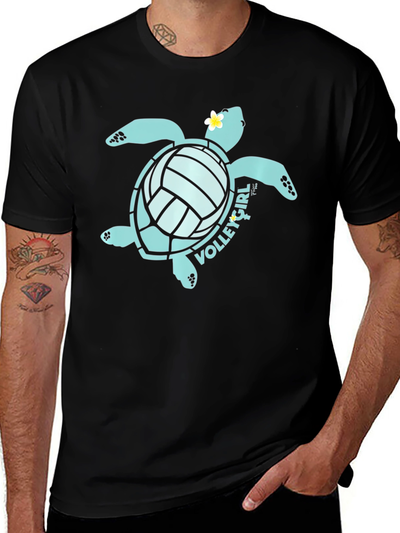 Variant 13 of Volleygirl Turtle Graphic T-Shirt