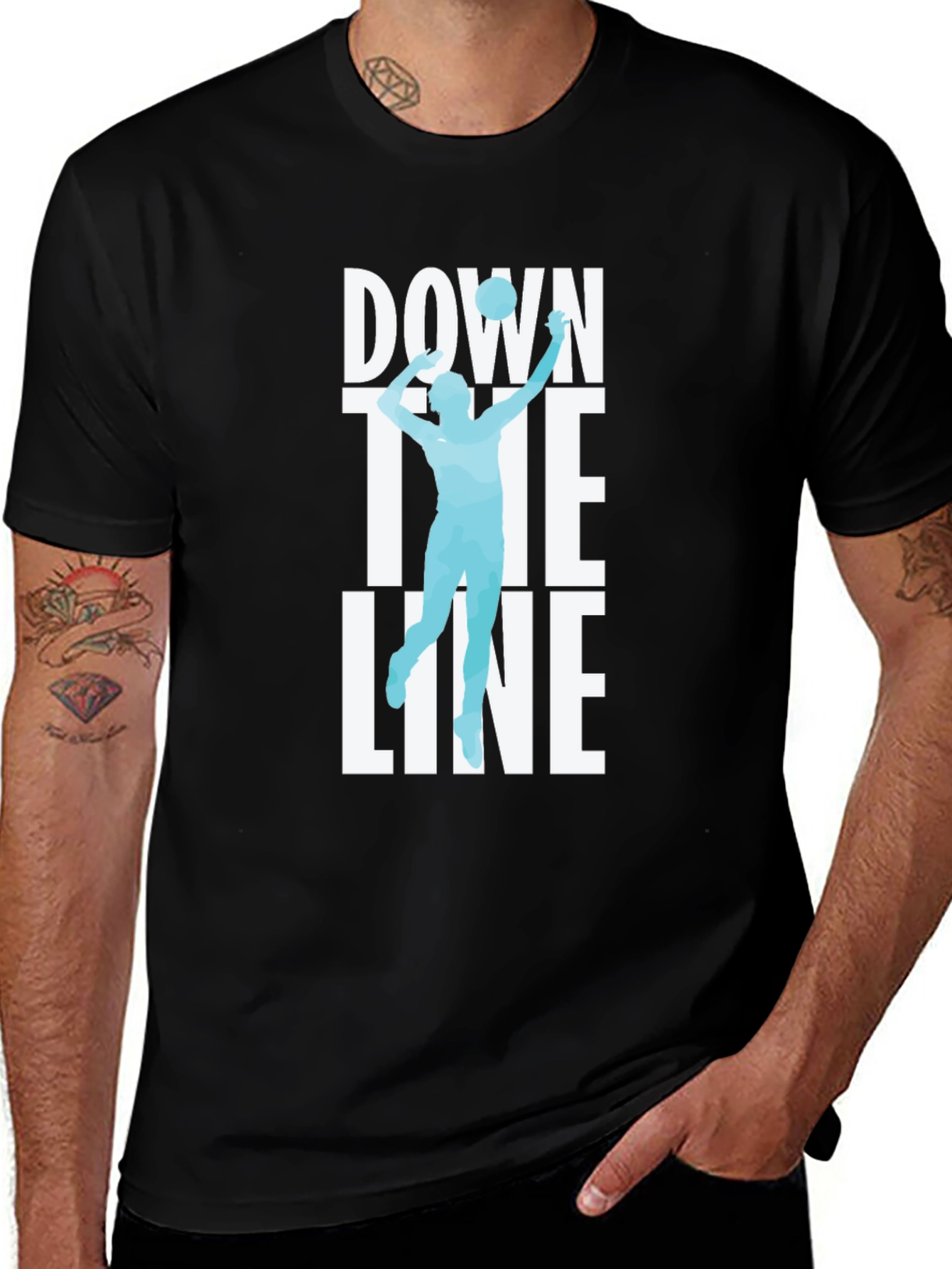 Variant 15 of Down The Line Volleyball Graphic Tee