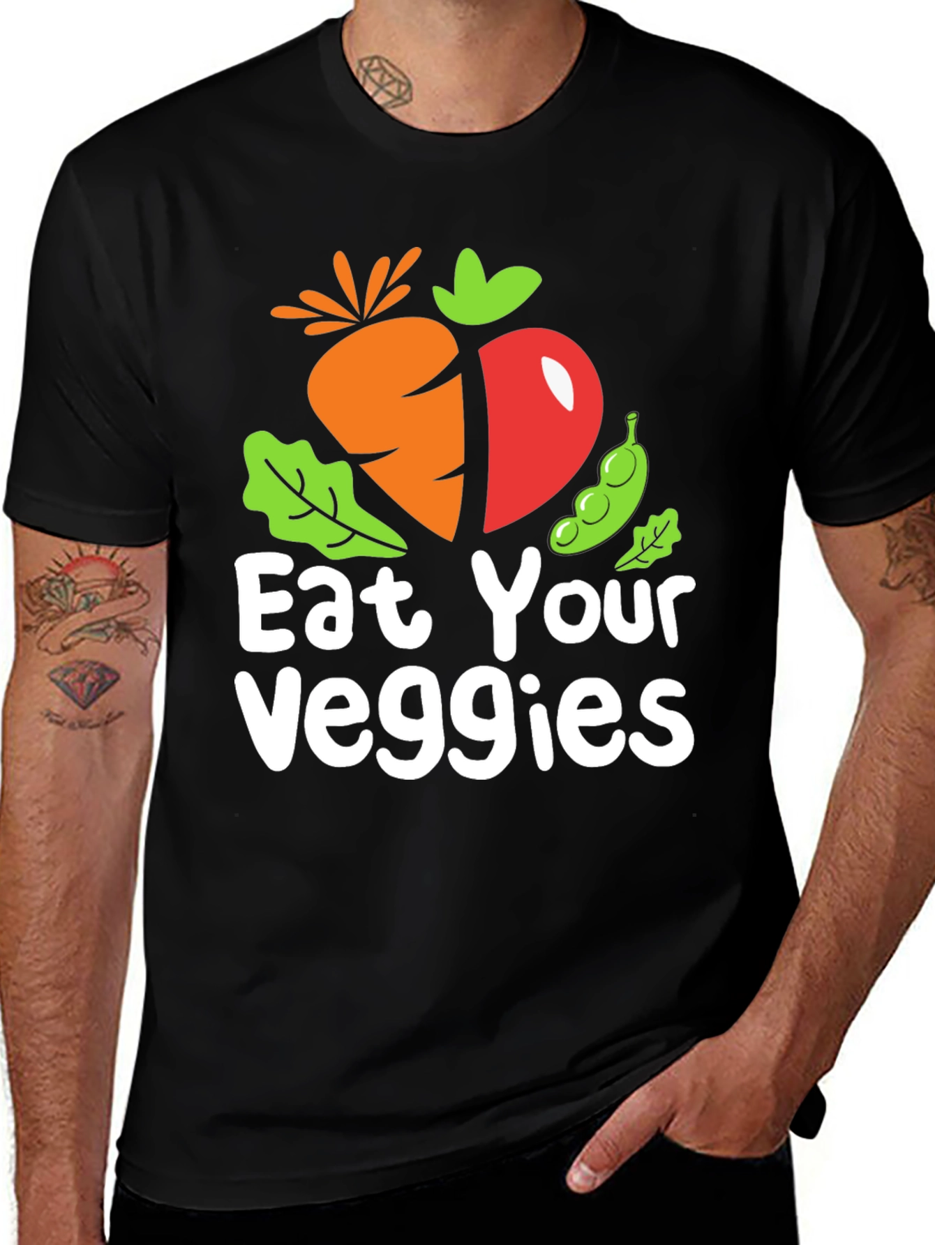 Eat Your Veggies T-Shirt - Vegan Healthy Food Tee